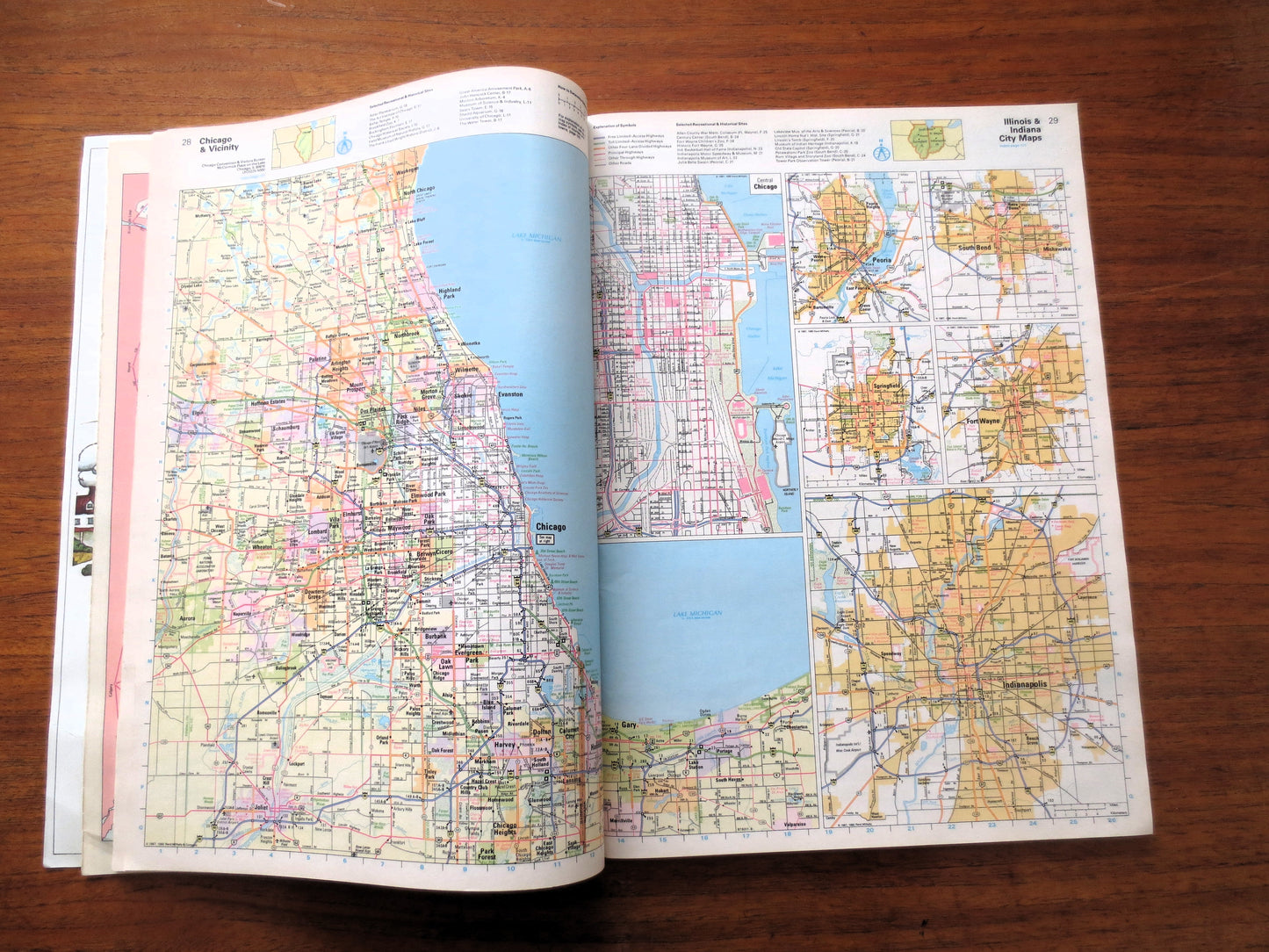 STATE FARM ROAD Atlas, Road Map Lot, Vintage Roadmap Collection
