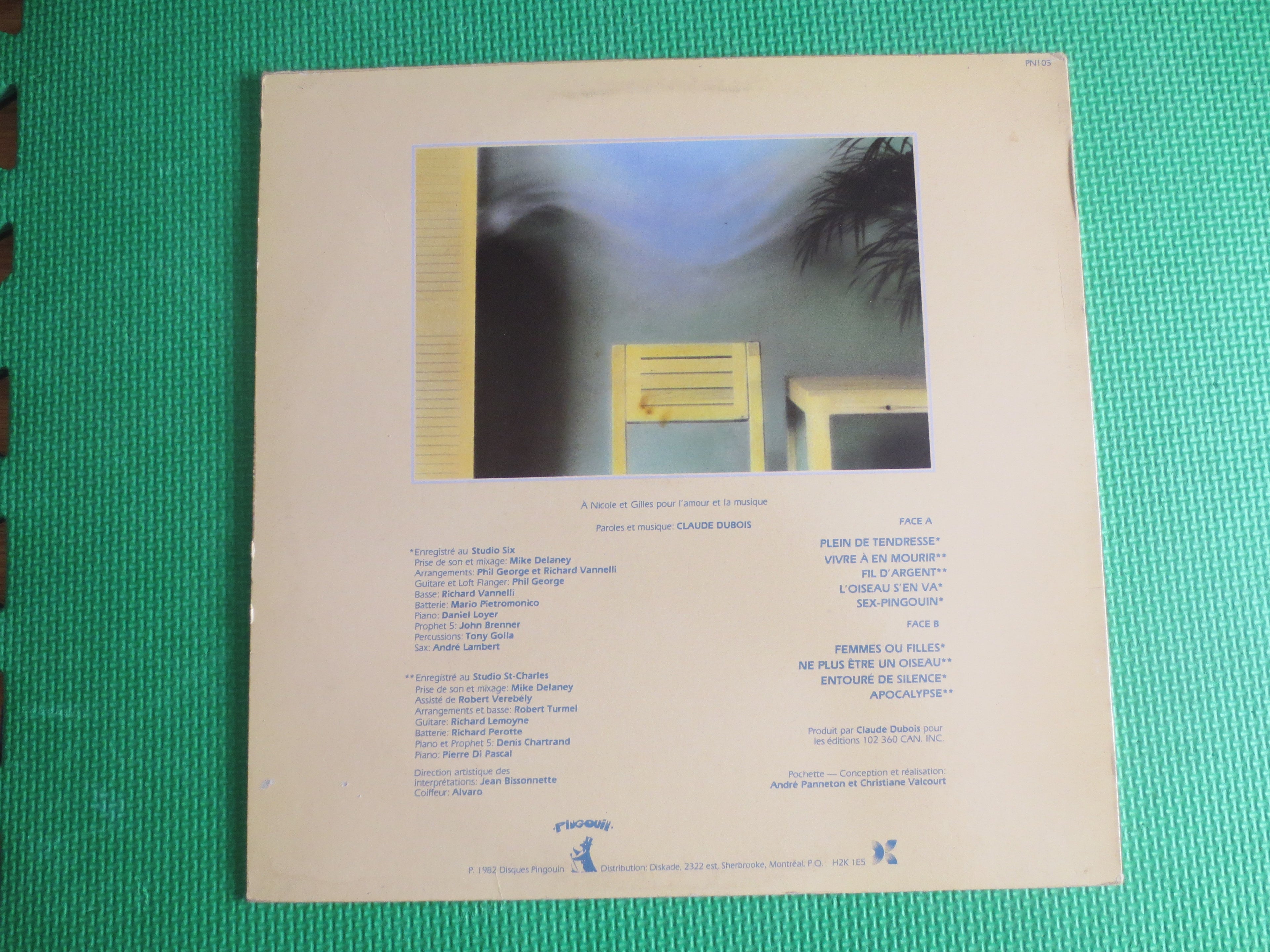 Claude Dubois – Sortie Dubois (1982) Vinyl LP