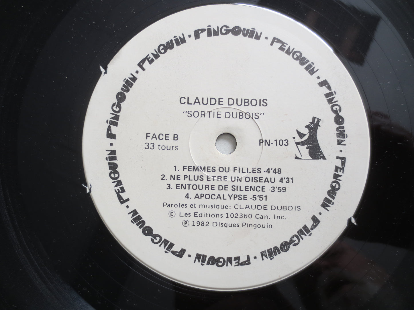 CLAUDE DUBOIS, SORTIE Dubois, Claude Dubois Record, Claude Dubois Album, Claude Dubois Vinyl, Claude Dubois Lp, Vintage Record, 1982 Records