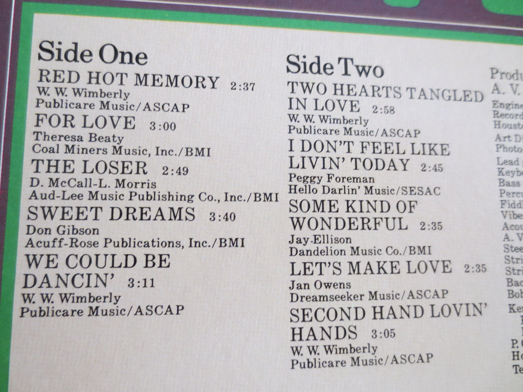 Kenny Dale – Red Hot Memory (1982) Vinyl LP