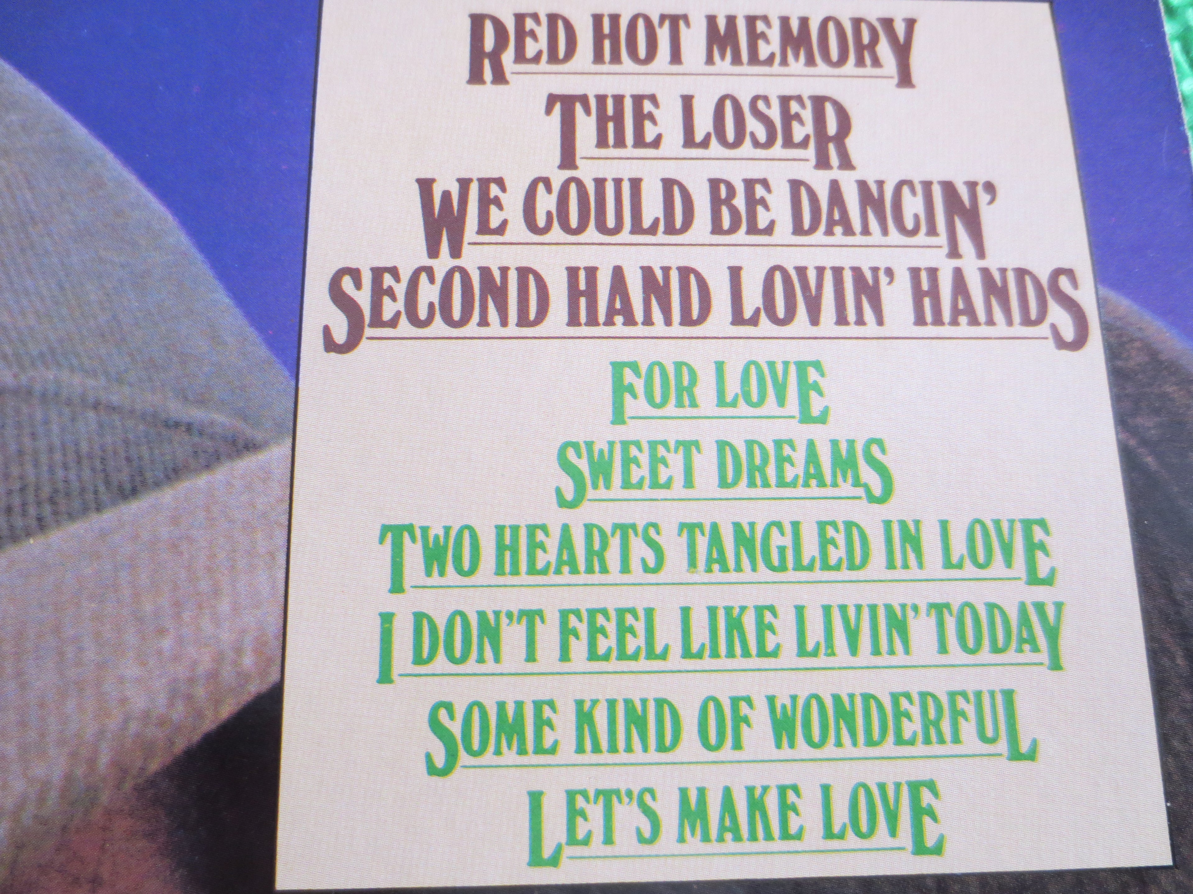 KENNY DALE, Red HOT Memory, Kenny Dale Album, Kenny Dale Vinyl, Kenny Dale Record, Kenny Dale Lp, Country Lp, Vintage Records, 1982 Records