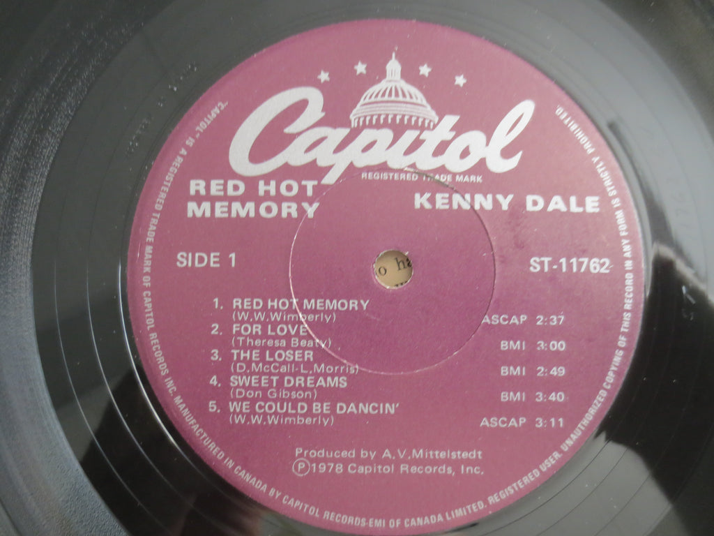 Kenny Dale – Red Hot Memory (1982) Vinyl LP