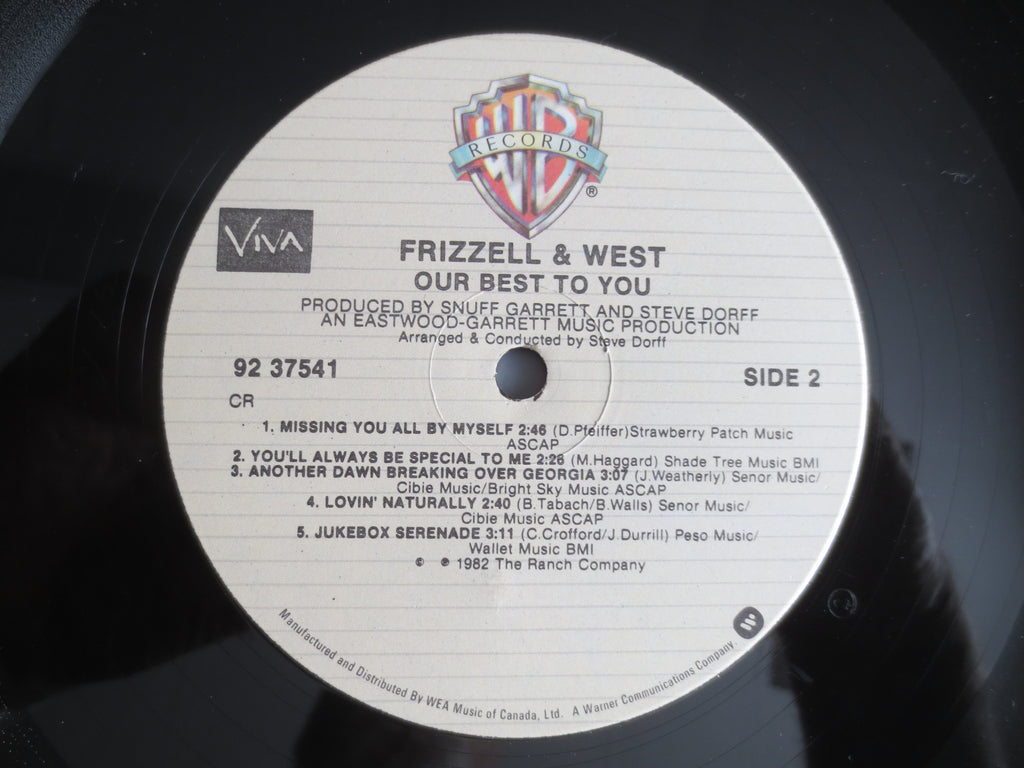 David Frizzell & Shelly West – Our Best to You (1982) Vinyl LP