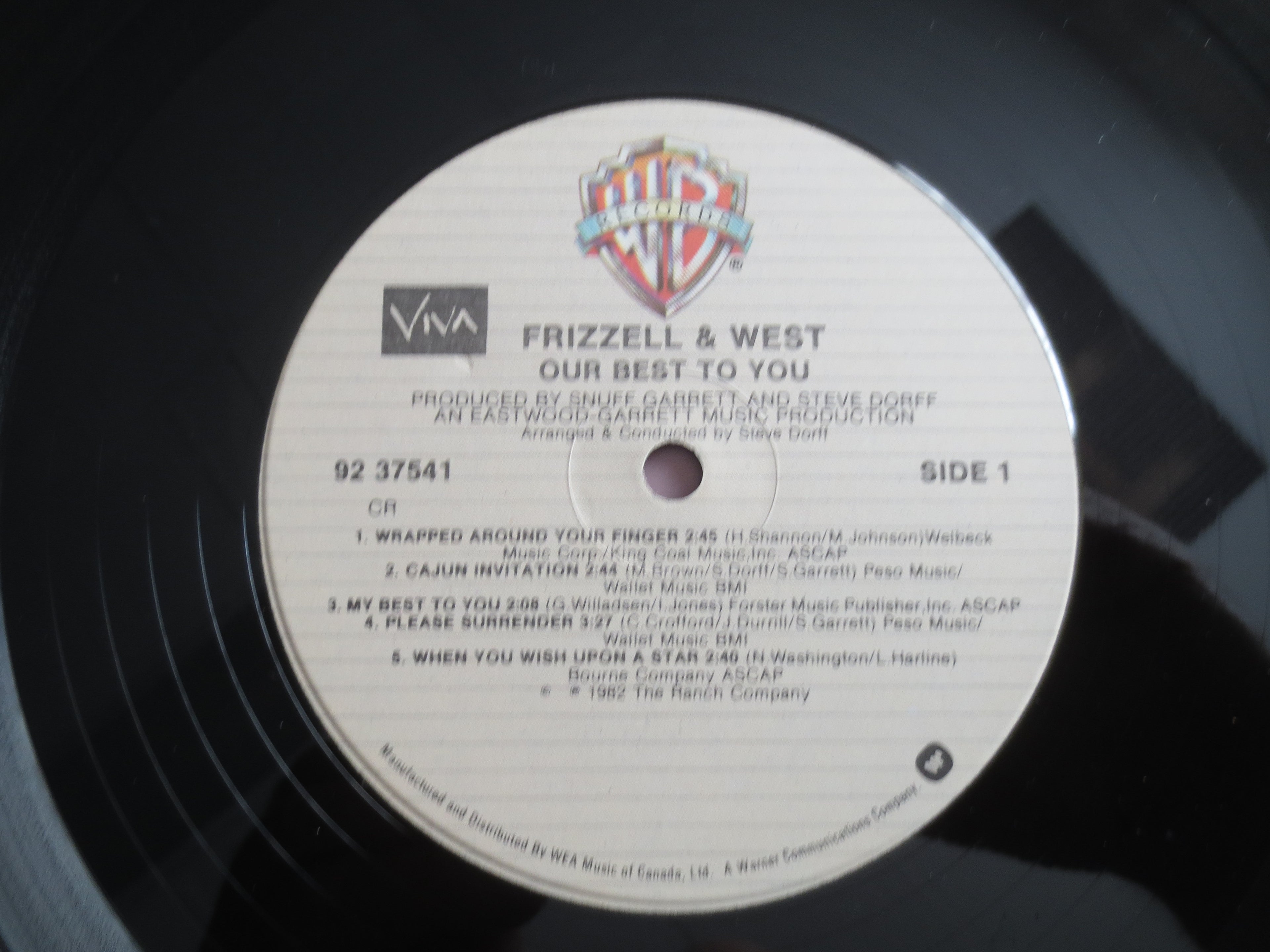 David Frizzell & Shelly West – Our Best to You (1982) Vinyl LP