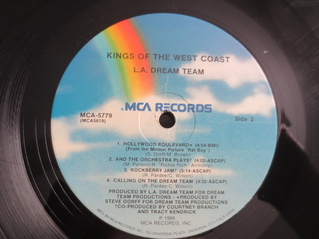 LA DREAM TEAM, Kings of the West Coast, Hip Hop Records, Hip Hop lps, Rap Albums, Rap lps, Rap Records, 1986 Records