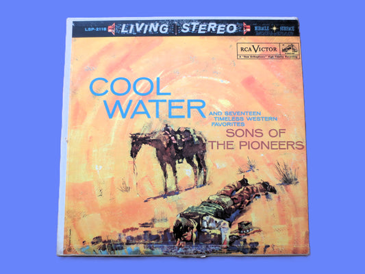 SONS of the PIONEERS, Cool Water, Vintage Album, 1960 Record, Vinyl Lp