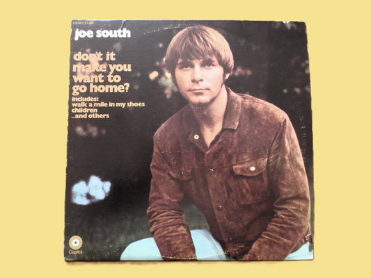 JOE SOUTH, Don't it Make You Want to go Home, Vintage Album, 1969 Record, Vinyl Lp