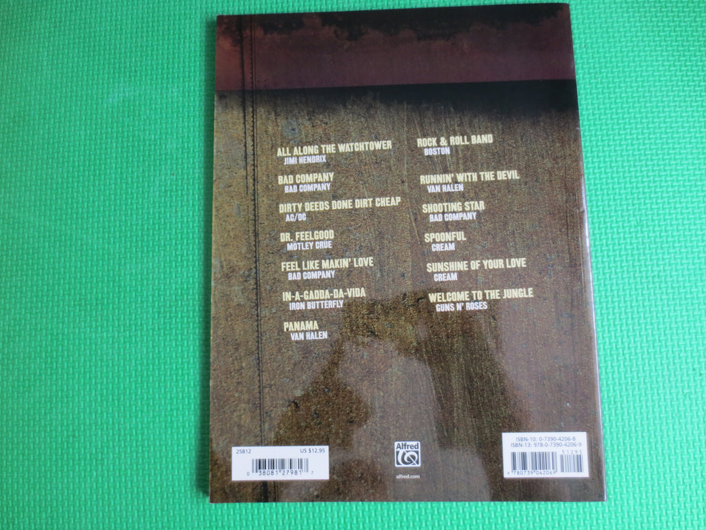 Hard Rock Hits for Easy Guitar – Sheet Music Book