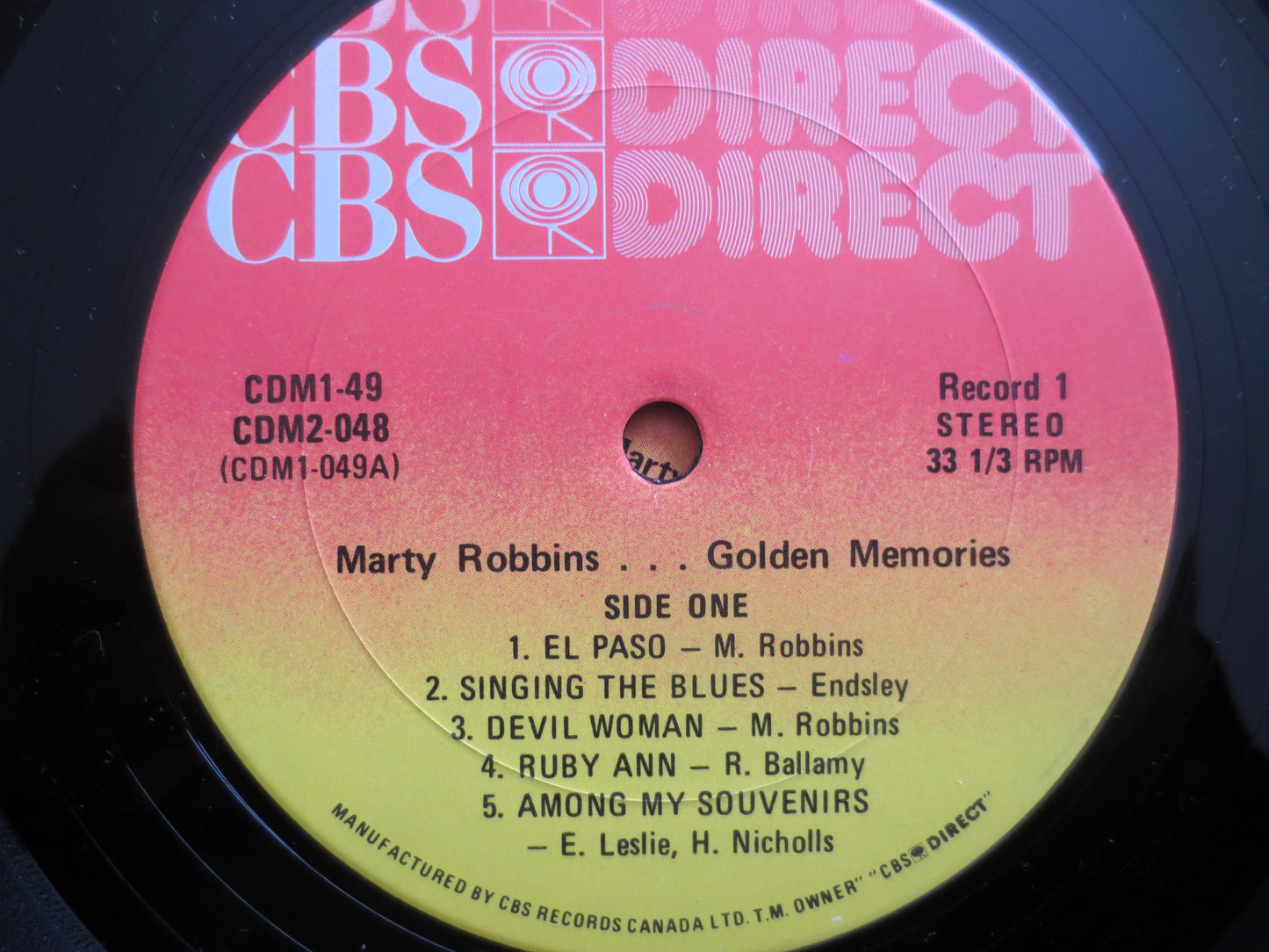 MARTY ROBBINS, 20 Golden Memories, Vintage Double Album, 1983 Record, Vinyl Lp