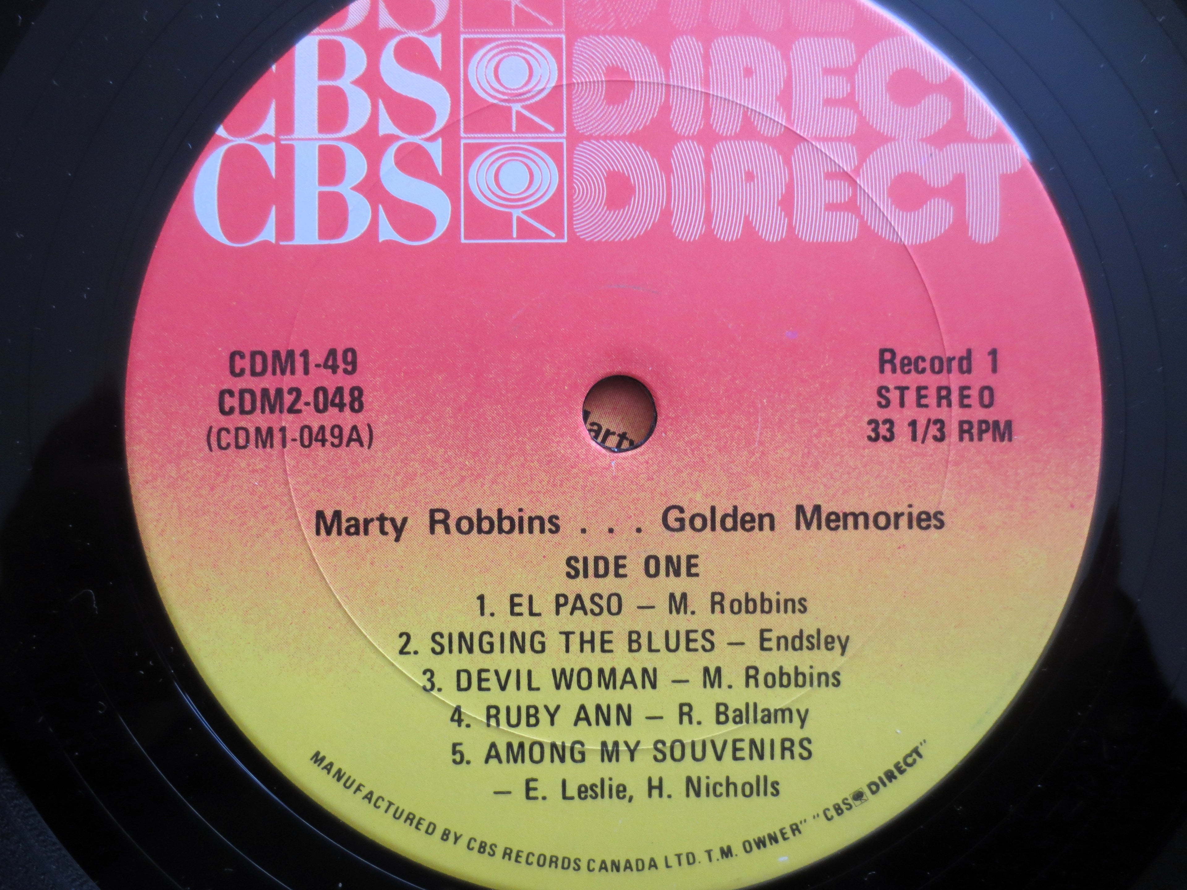 Marty Robbins – 20 Golden Memories (1983) Vinyl 2xLP