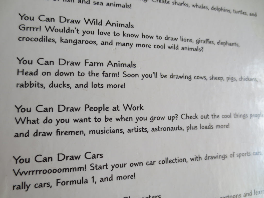 YOU CAN DRAW, Over 100 Drawings, Learn to Draw Book, Drawing Cartoons Book, Drawing Cars Book, How to Draw Book, Drawing Book, Vintage Book