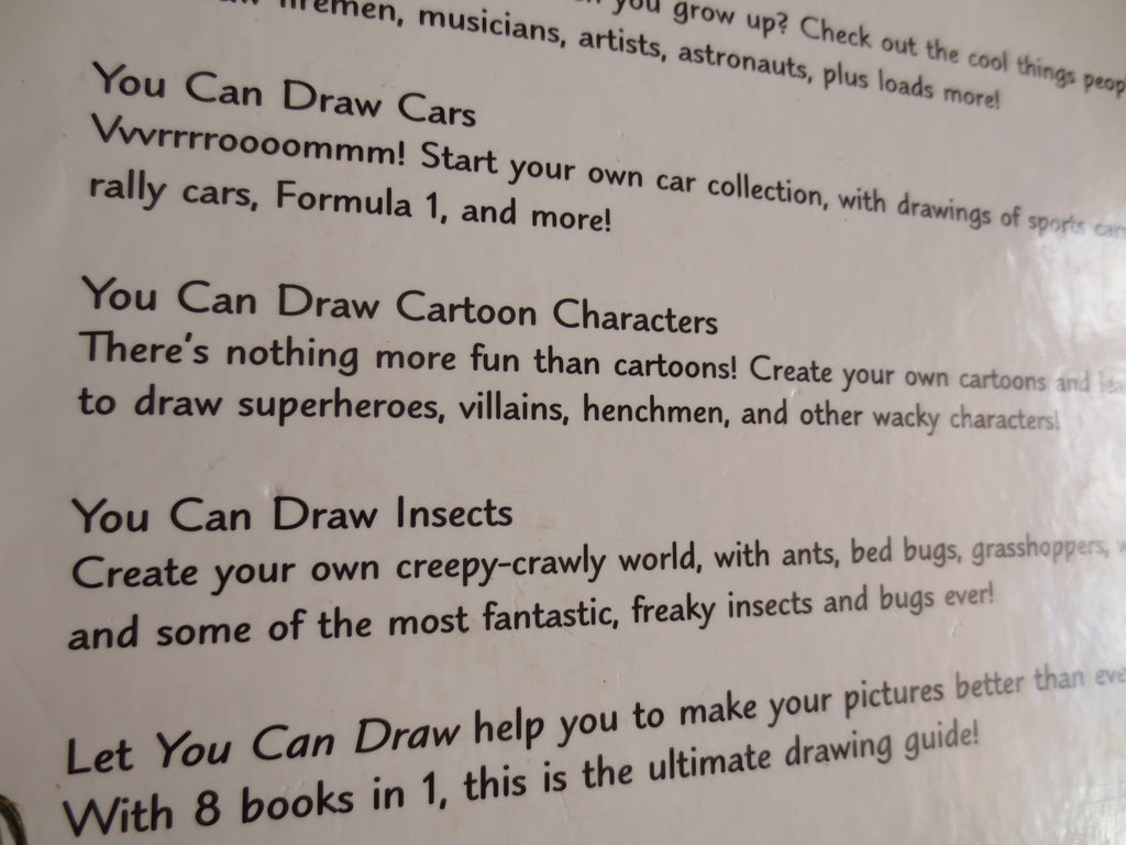 YOU CAN DRAW, Over 100 Drawings, Learn to Draw Book, Drawing Cartoons Book, Drawing Cars Book, How to Draw Book, Drawing Book, Vintage Book