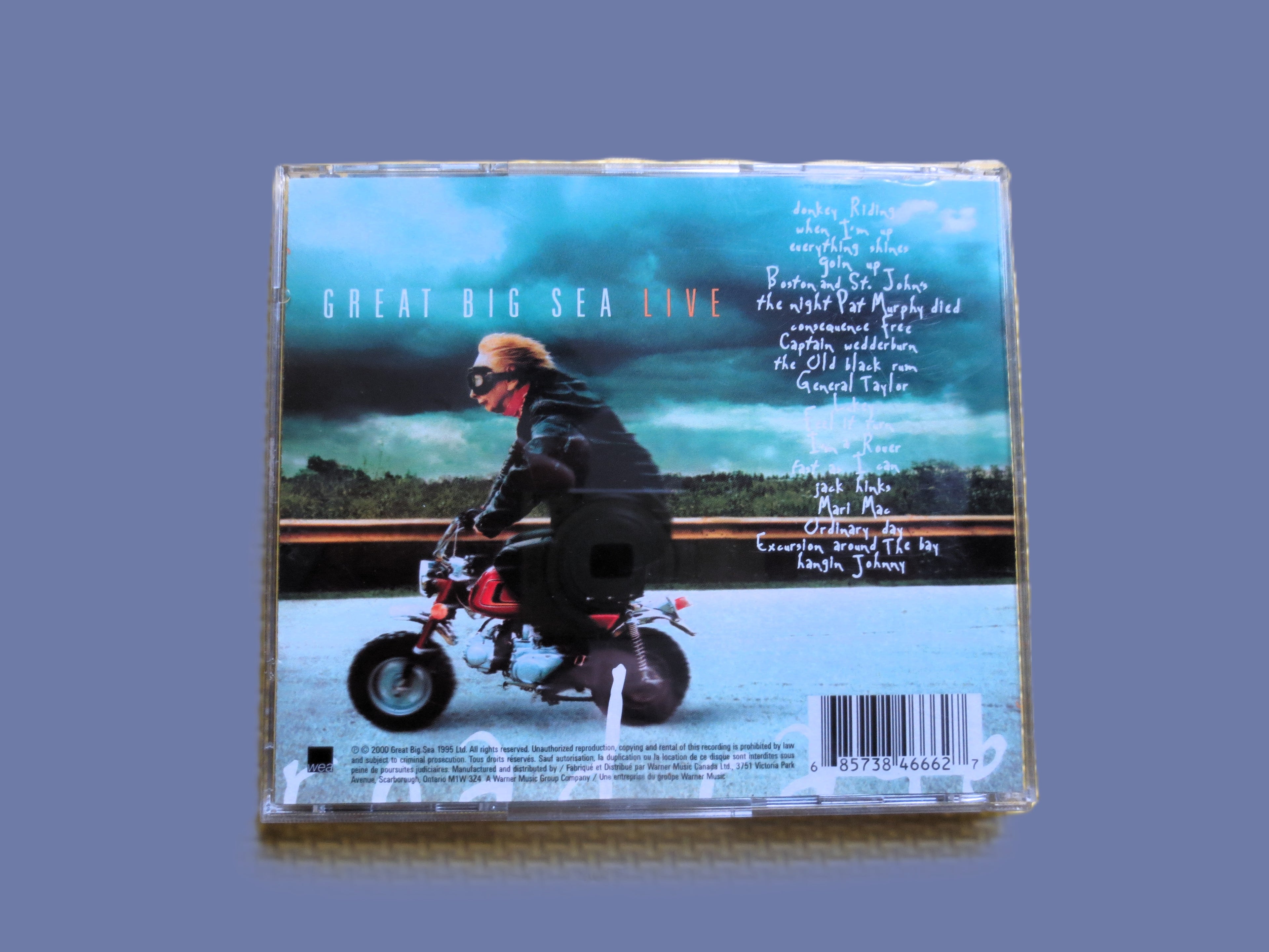 GREAT BIG SEA, Road Rage, Celtic Rock Album, 2000 Compact Disc, Vintage Cd