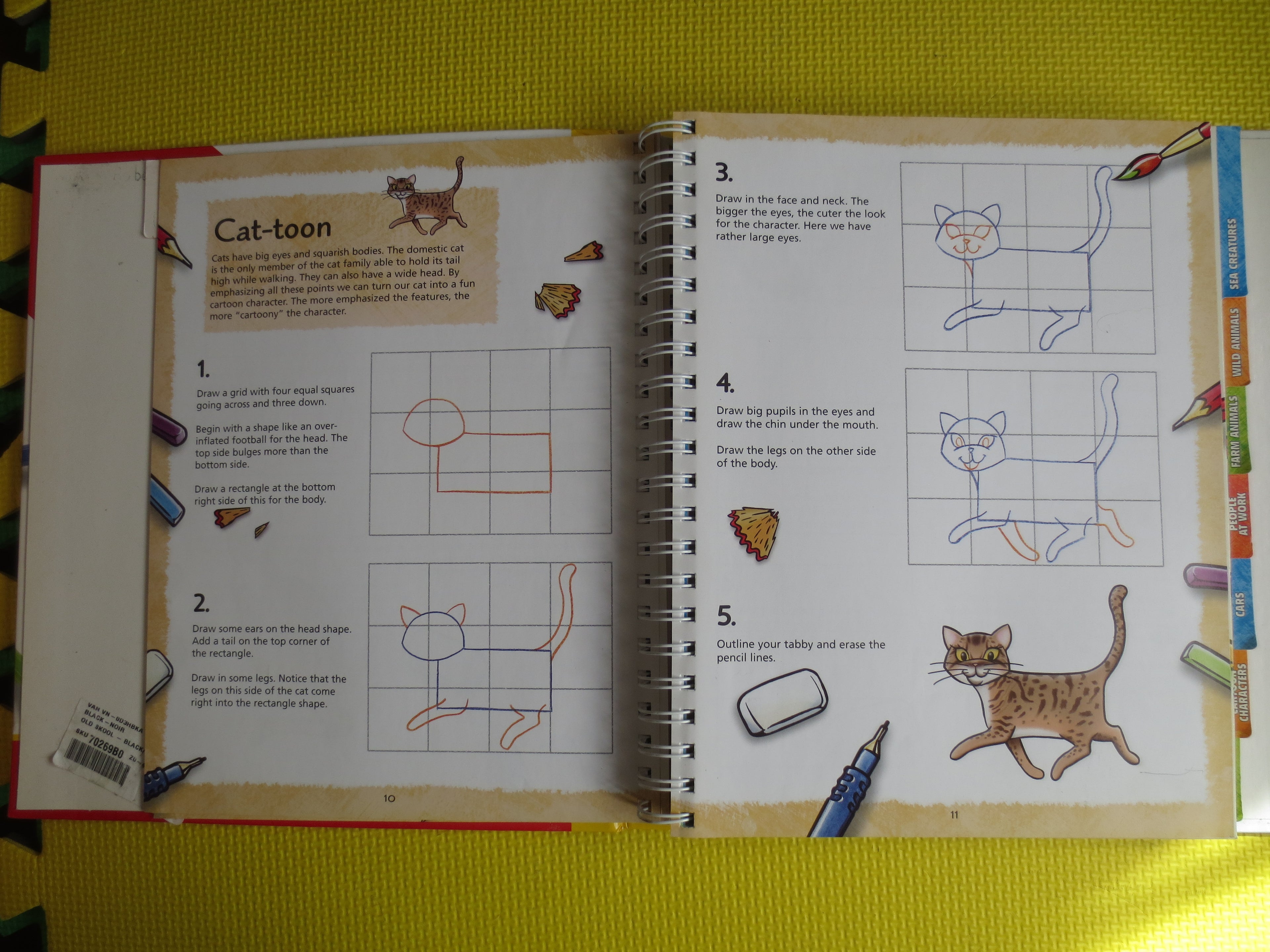 YOU CAN DRAW, Over 100 Drawings, Learn to Draw Book, Drawing Cartoons Book, Drawing Cars Book, How to Draw Book, Drawing Book, Vintage Book