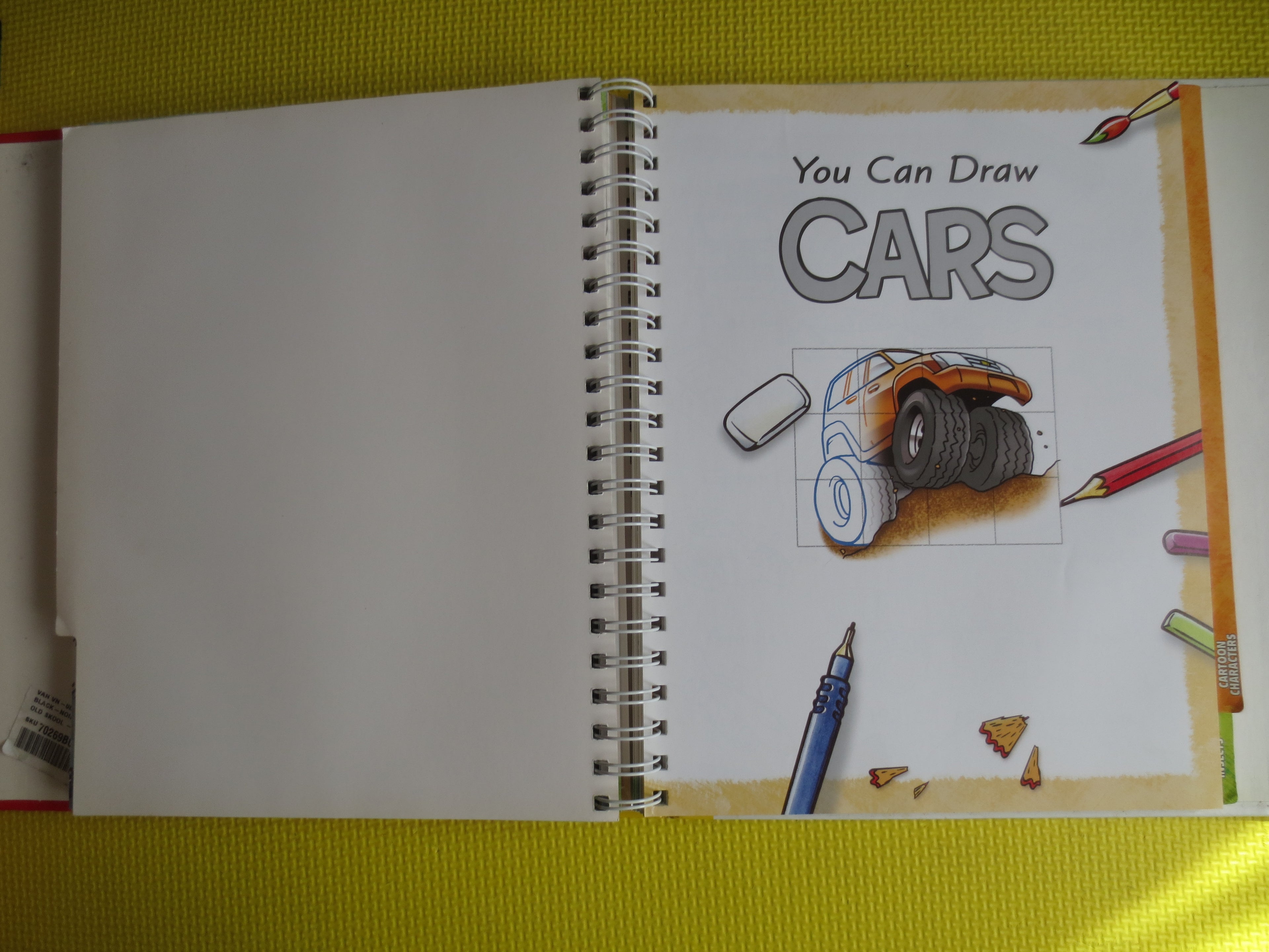 YOU CAN DRAW, Over 100 Drawings, Learn to Draw Book, Drawing Cartoons Book, Drawing Cars Book, How to Draw Book, Drawing Book, Vintage Book