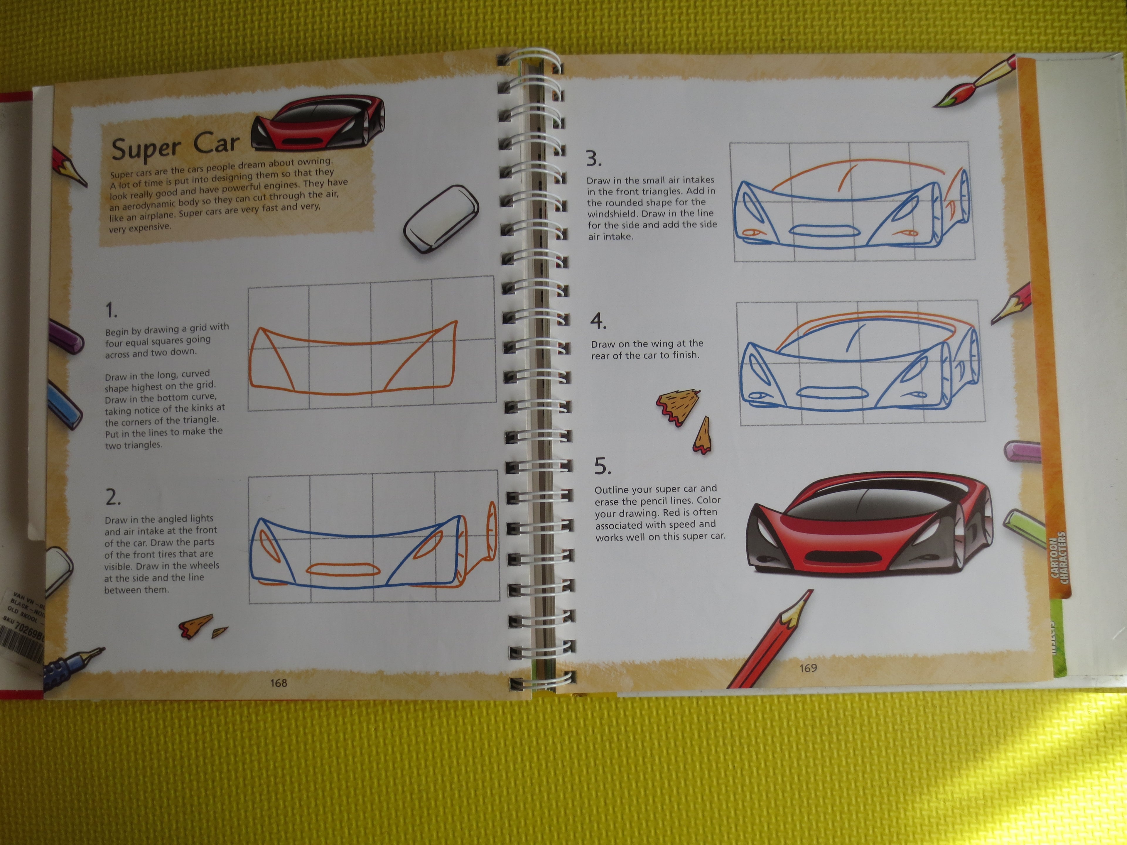 YOU CAN DRAW, Over 100 Drawings, Learn to Draw Book, Drawing Cartoons Book, Drawing Cars Book, How to Draw Book, Drawing Book, Vintage Book
