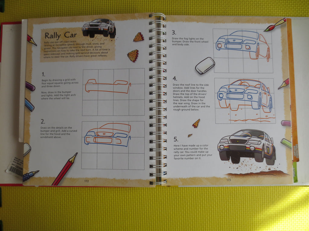 YOU CAN DRAW, Over 100 Drawings, Learn to Draw Book, Drawing Cartoons Book, Drawing Cars Book, How to Draw Book, Drawing Book, Vintage Book