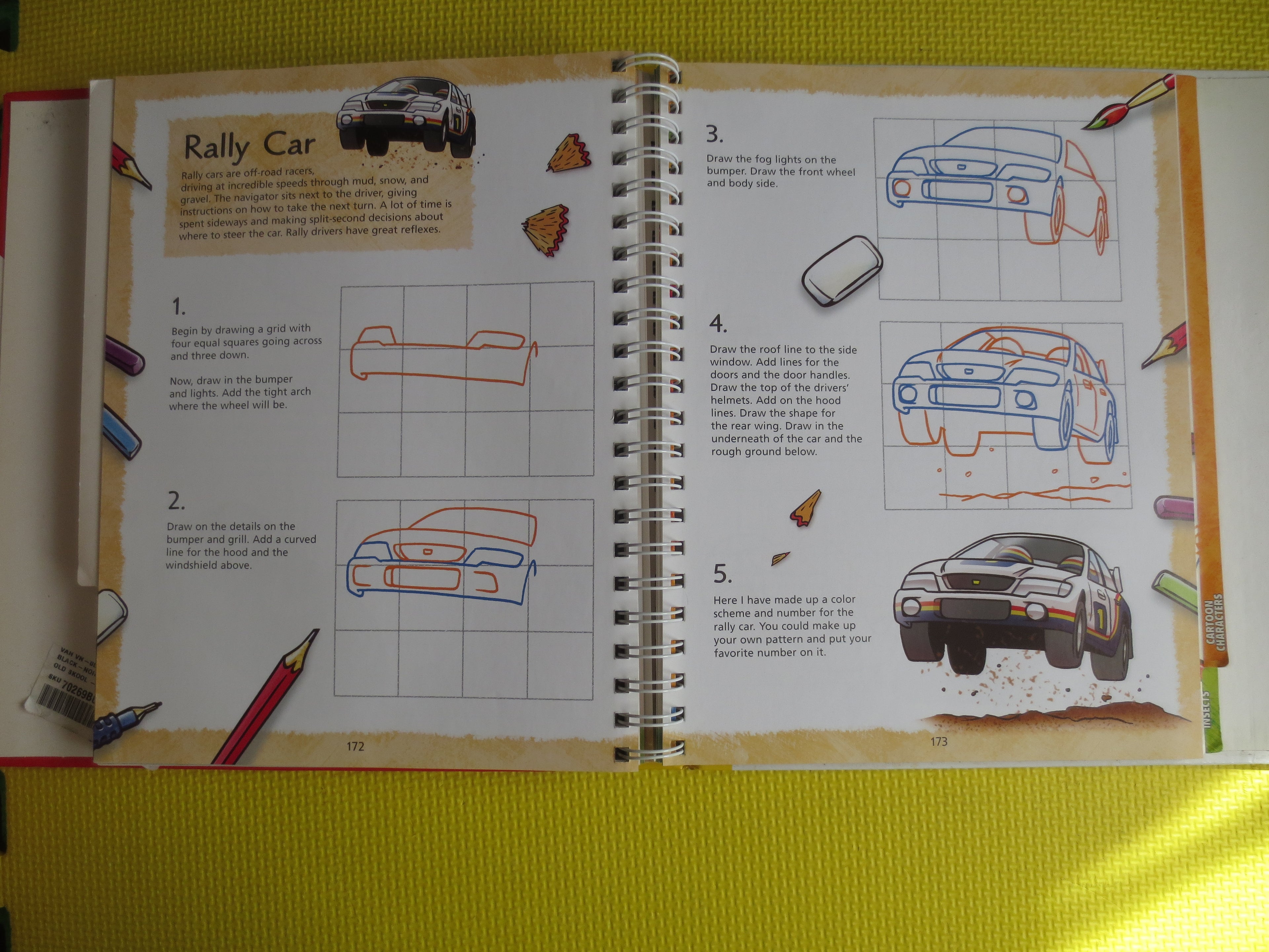 YOU CAN DRAW, Over 100 Drawings, Learn to Draw Book, Drawing Cartoons Book, Drawing Cars Book, How to Draw Book, Drawing Book, Vintage Book