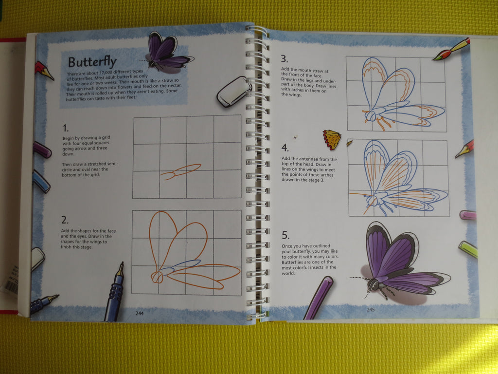 YOU CAN DRAW, Over 100 Drawings, Learn to Draw Book, Drawing Cartoons Book, Drawing Cars Book, How to Draw Book, Drawing Book, Vintage Book