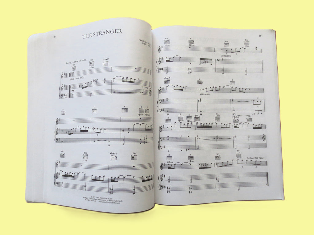 BILLY JOEL, Greatest Hits, Volumes 1 and 2, Sheet Music Book, Songbook