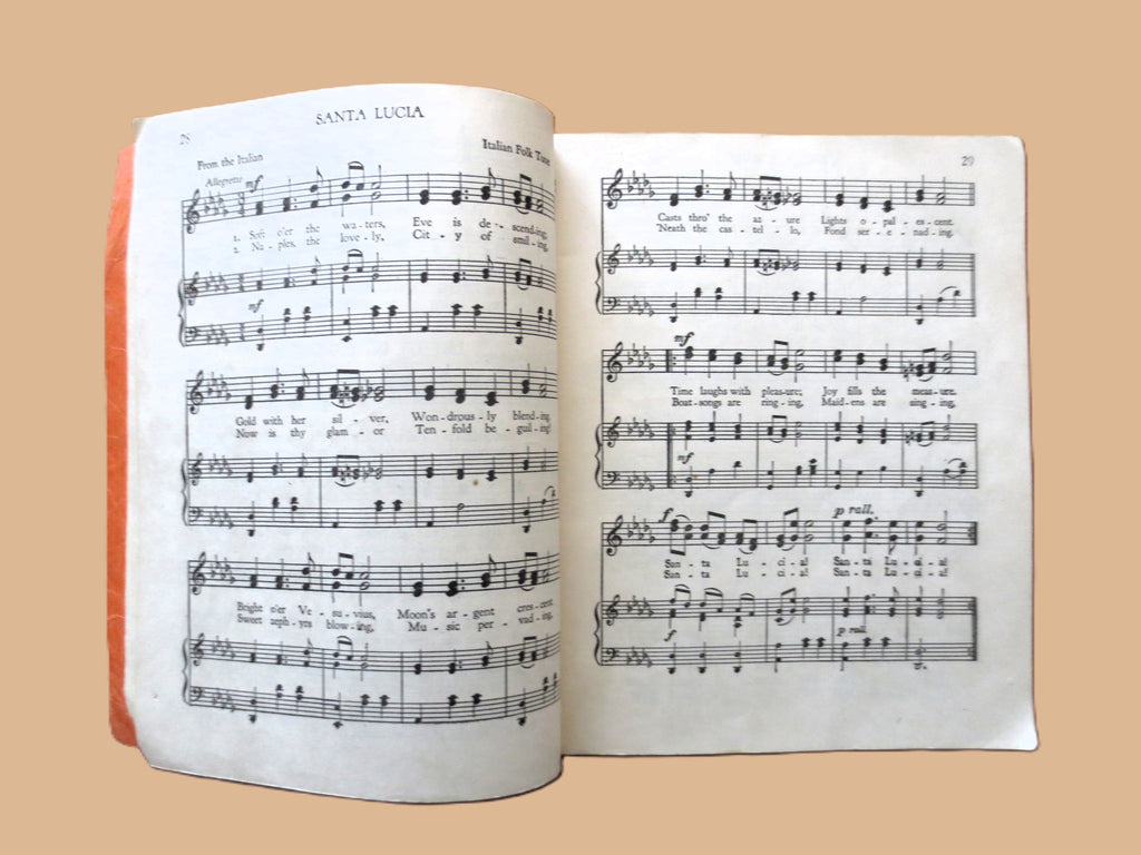 The HIGH ROAD of SONG, Book Two, Sheet Music Book, Songbook, Vintage 1921