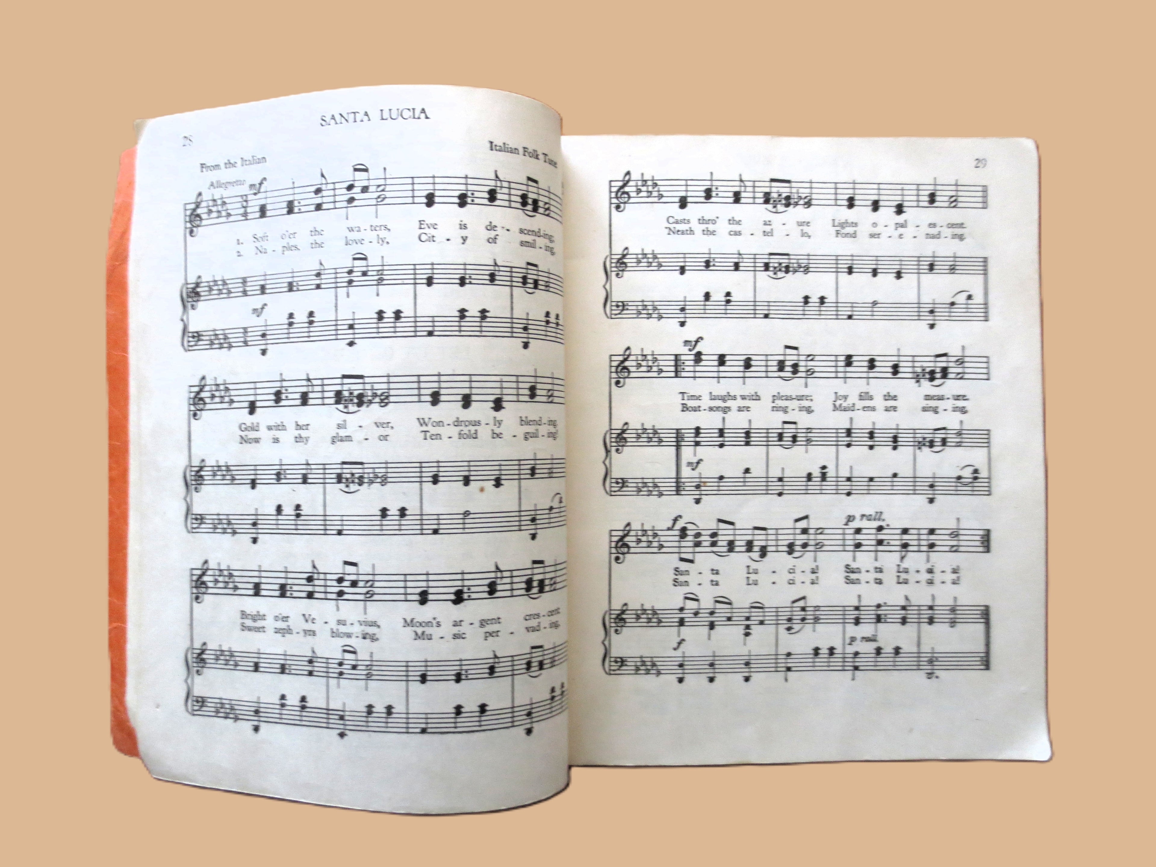 The HIGH ROAD of SONG, Book Two, Sheet Music Book, Songbook, Vintage 1921