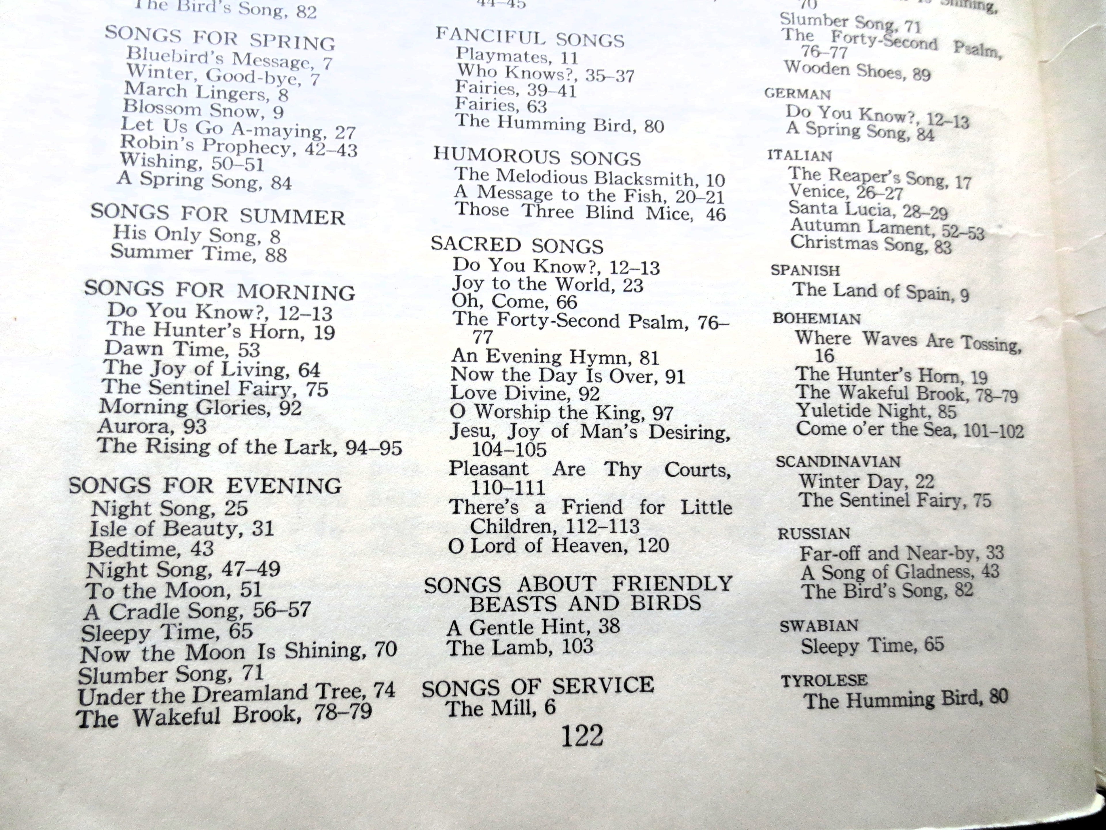 The HIGH ROAD of SONG, Book Two, Sheet Music Book, Songbook, Vintage 1921