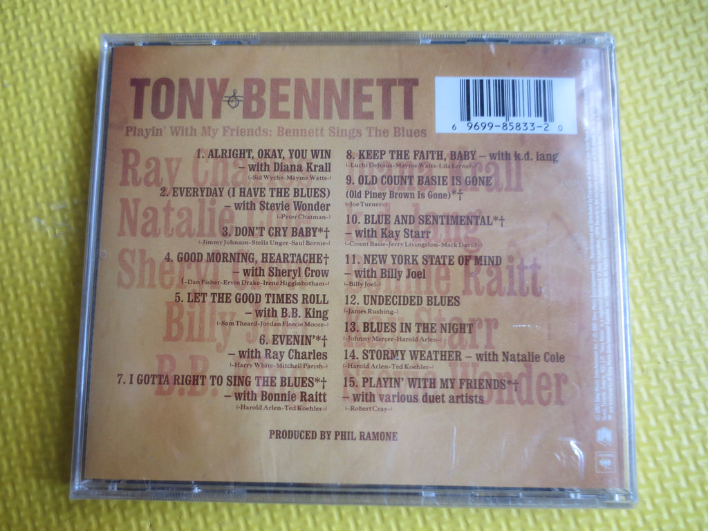 Tony Bennett – Playin' With My Friends: Bennett Sings the Blues (2001) CD — Factory Sealed