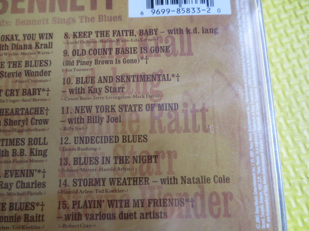 Tony Bennett – Playin' With My Friends: Bennett Sings the Blues (2001) CD — Factory Sealed