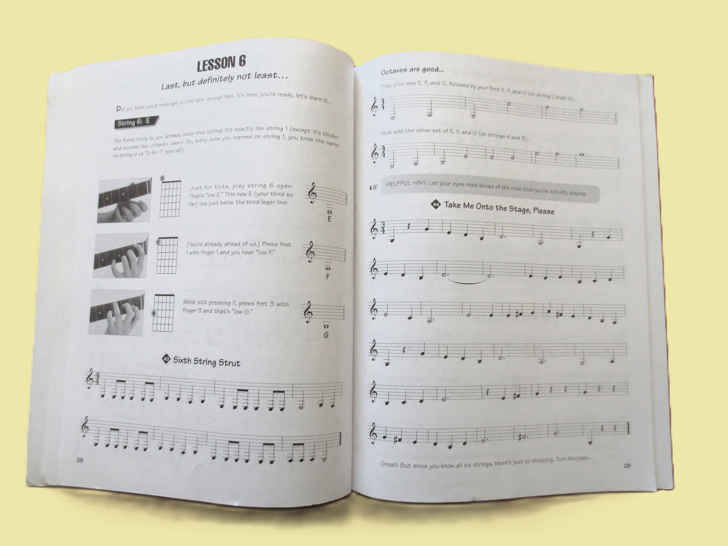 GUITAR INSTRUCTION, Sheet Music Book, CD Included, 1997