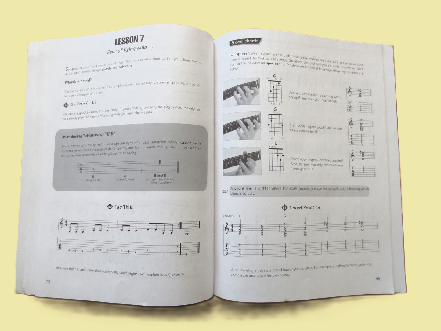 GUITAR INSTRUCTION, Sheet Music Book, CD Included, 1997