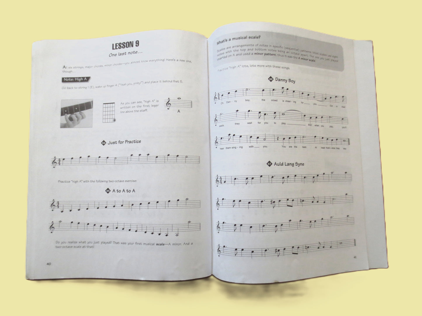 GUITAR INSTRUCTION, Sheet Music Book, CD Included, 1997