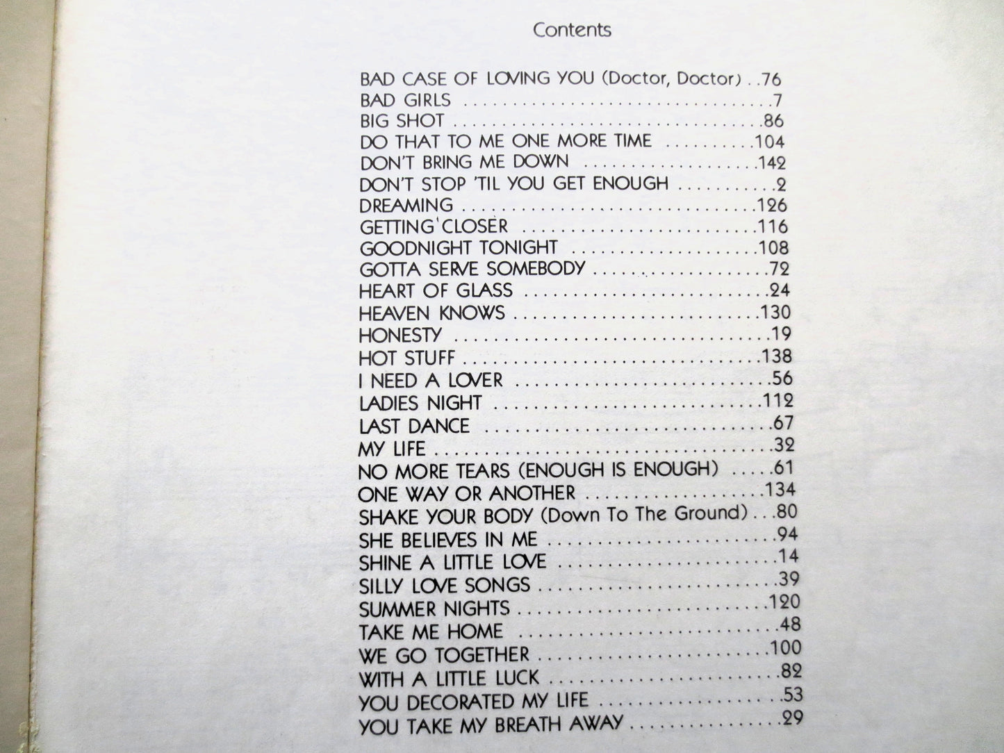 TOP HITS of 1979, Sheet Music Book, 1979 Songbook