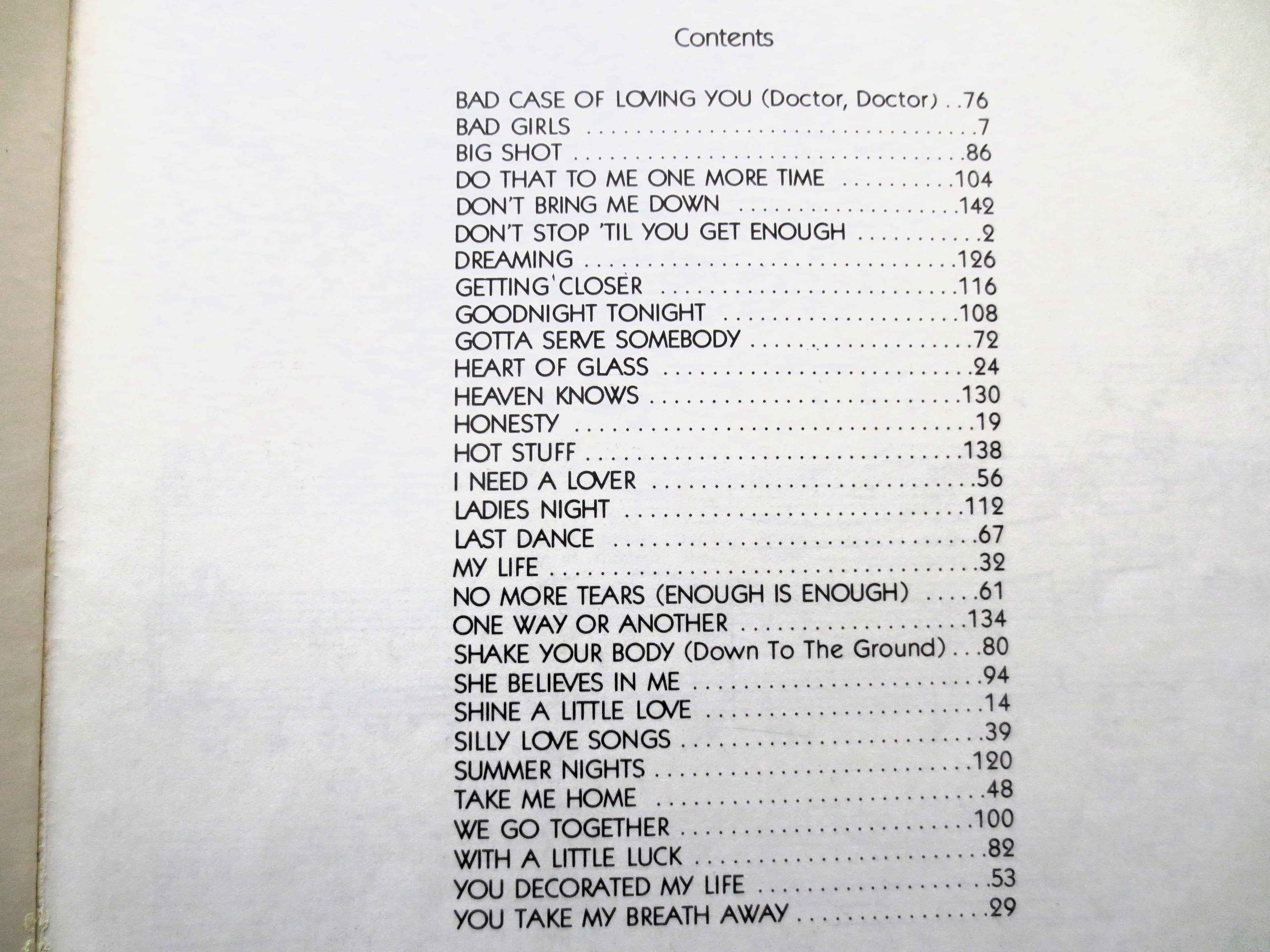Top Hits of 1979 – Sheet Music Songbook (Piano/Vocal/Chords)