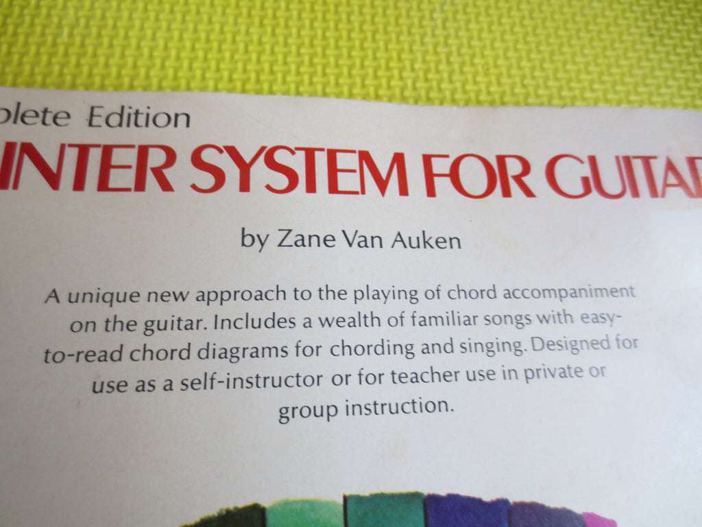Pointer System for Guitar (Sheet Music Book)