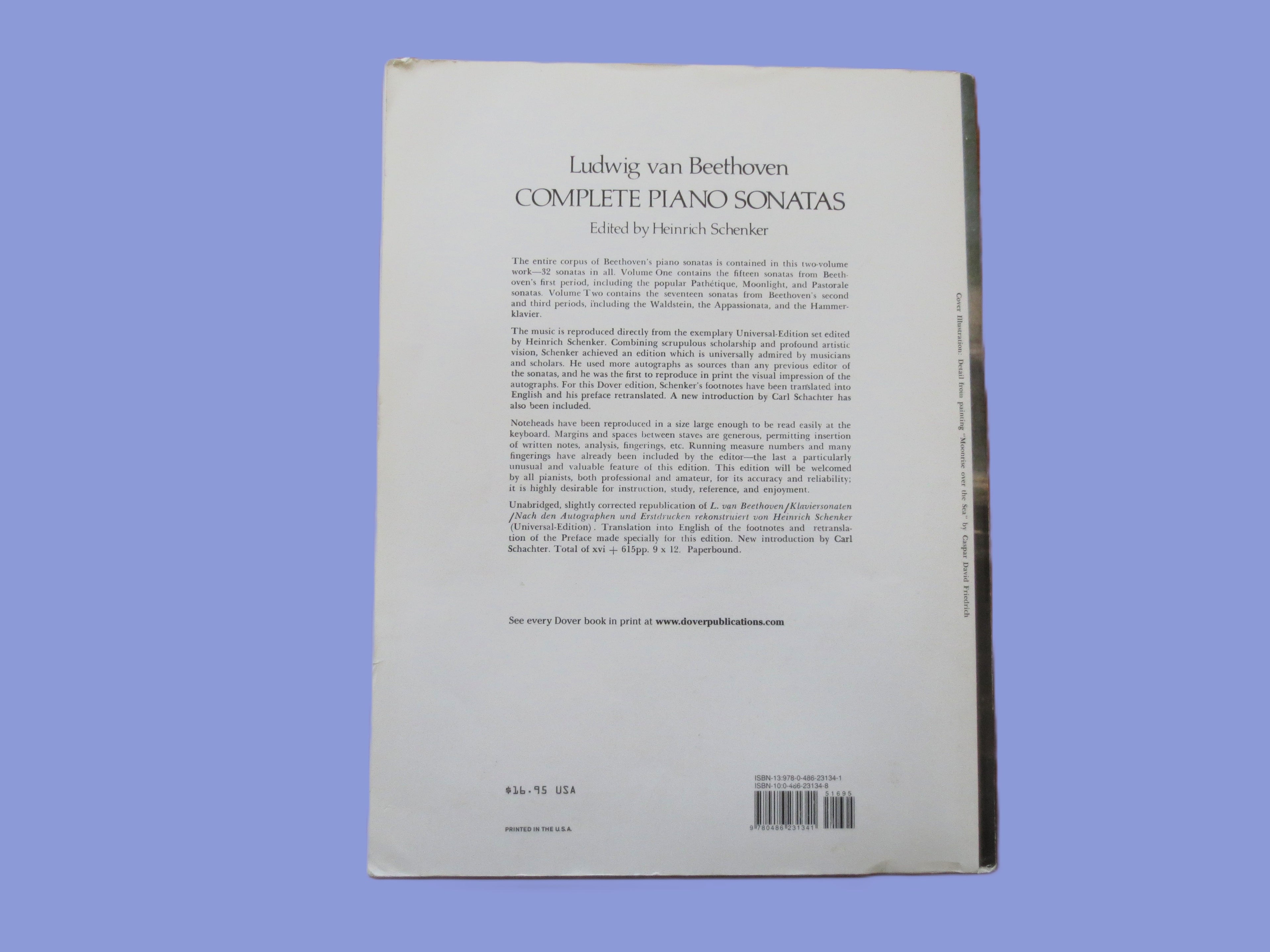 Ludwig van Beethoven – Complete Piano Sonatas, Volume 1 Sheet Music Book