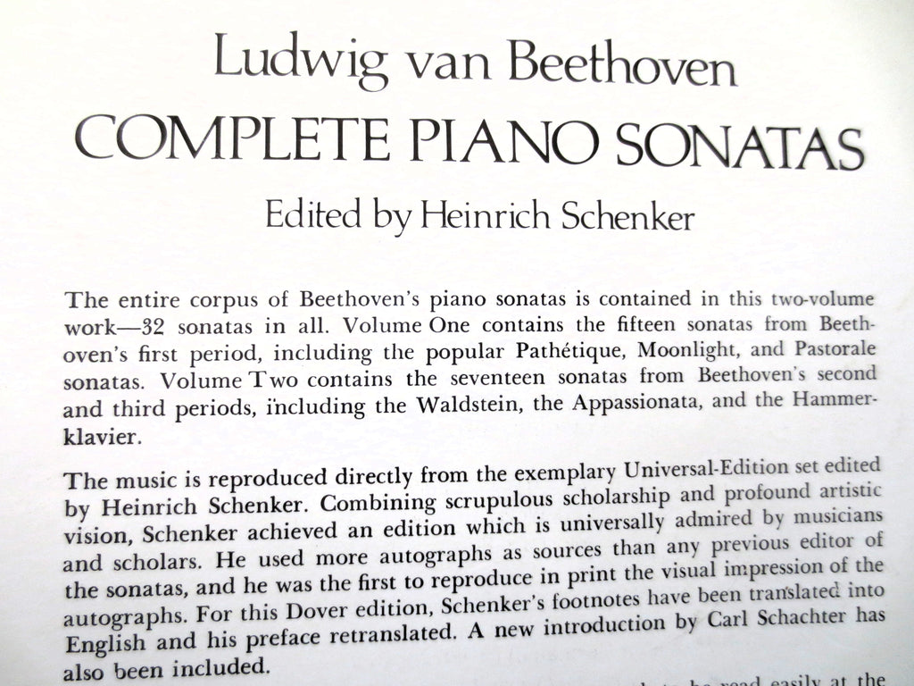 Ludwig van Beethoven – Complete Piano Sonatas, Volume 1 Sheet Music Book