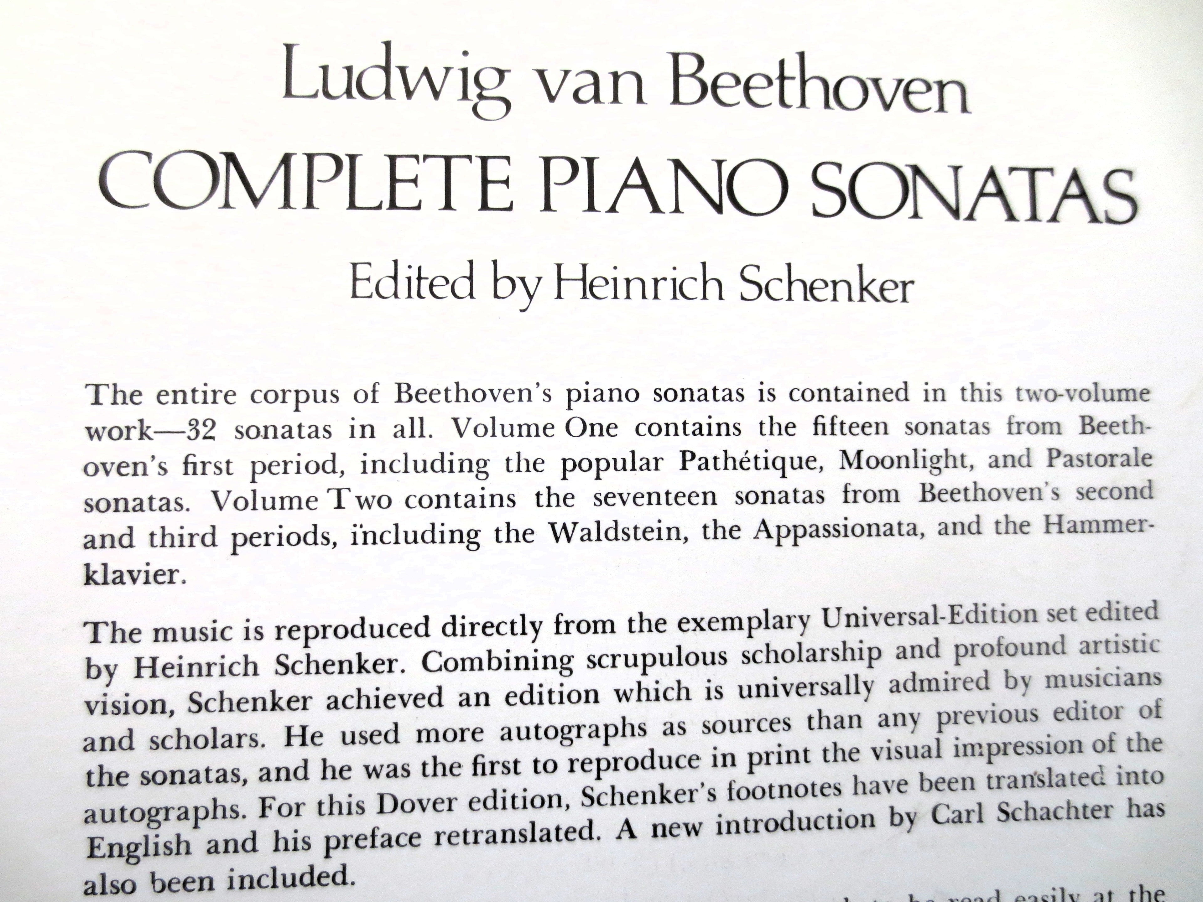 Ludwig van Beethoven – Complete Piano Sonatas, Volume 1 Sheet Music Book