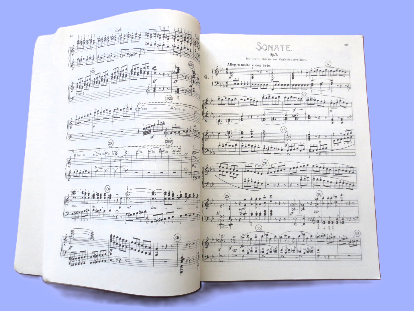 LUDWIG VAN BEETHOVEN, Complete Piano Sonatas, Sheet Music Book, Songbook