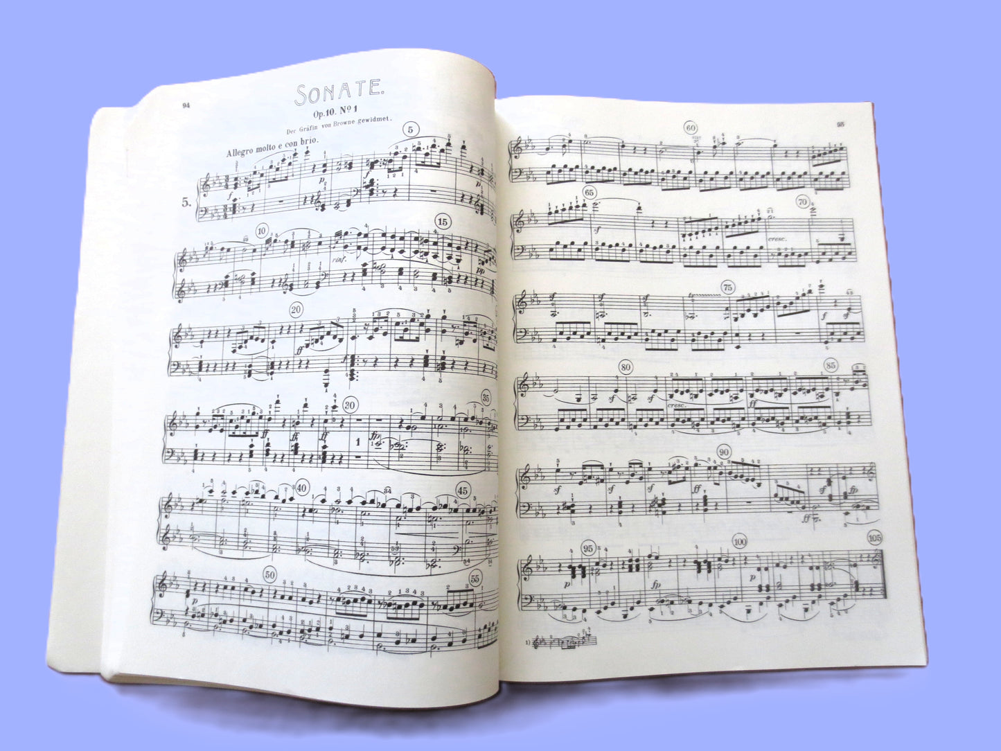LUDWIG VAN BEETHOVEN, Complete Piano Sonatas, Sheet Music Book, Songbook