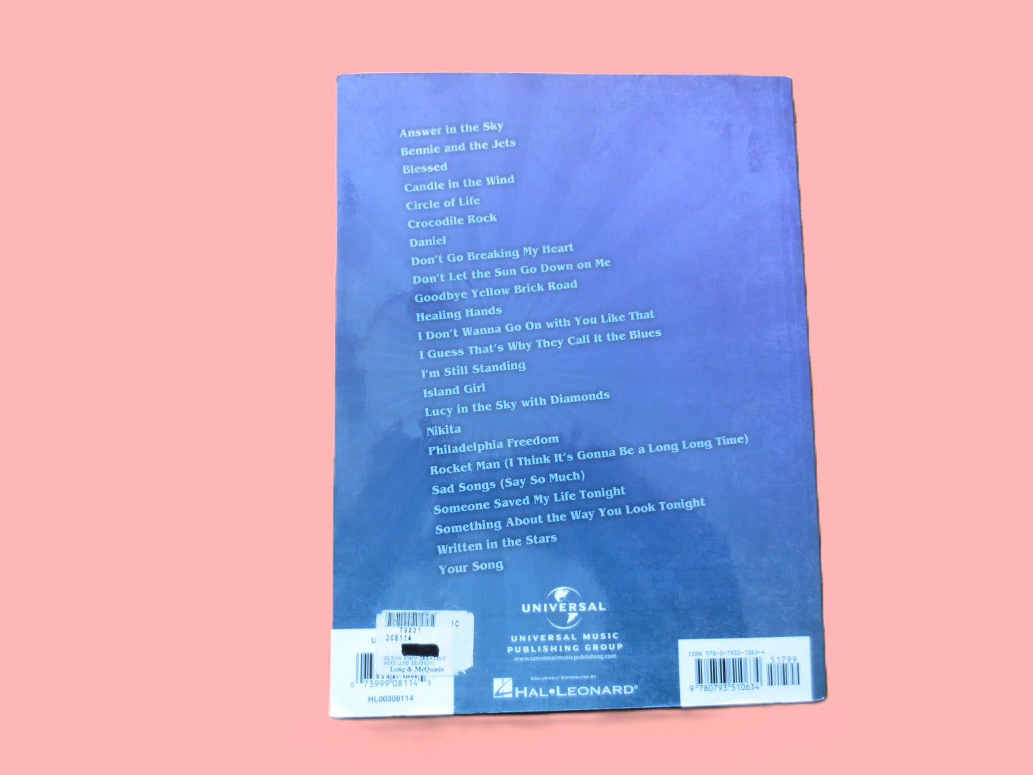 ELTON JOHN, Greatest Hits, 2nd Edition, Sheet Music Book, Songbook