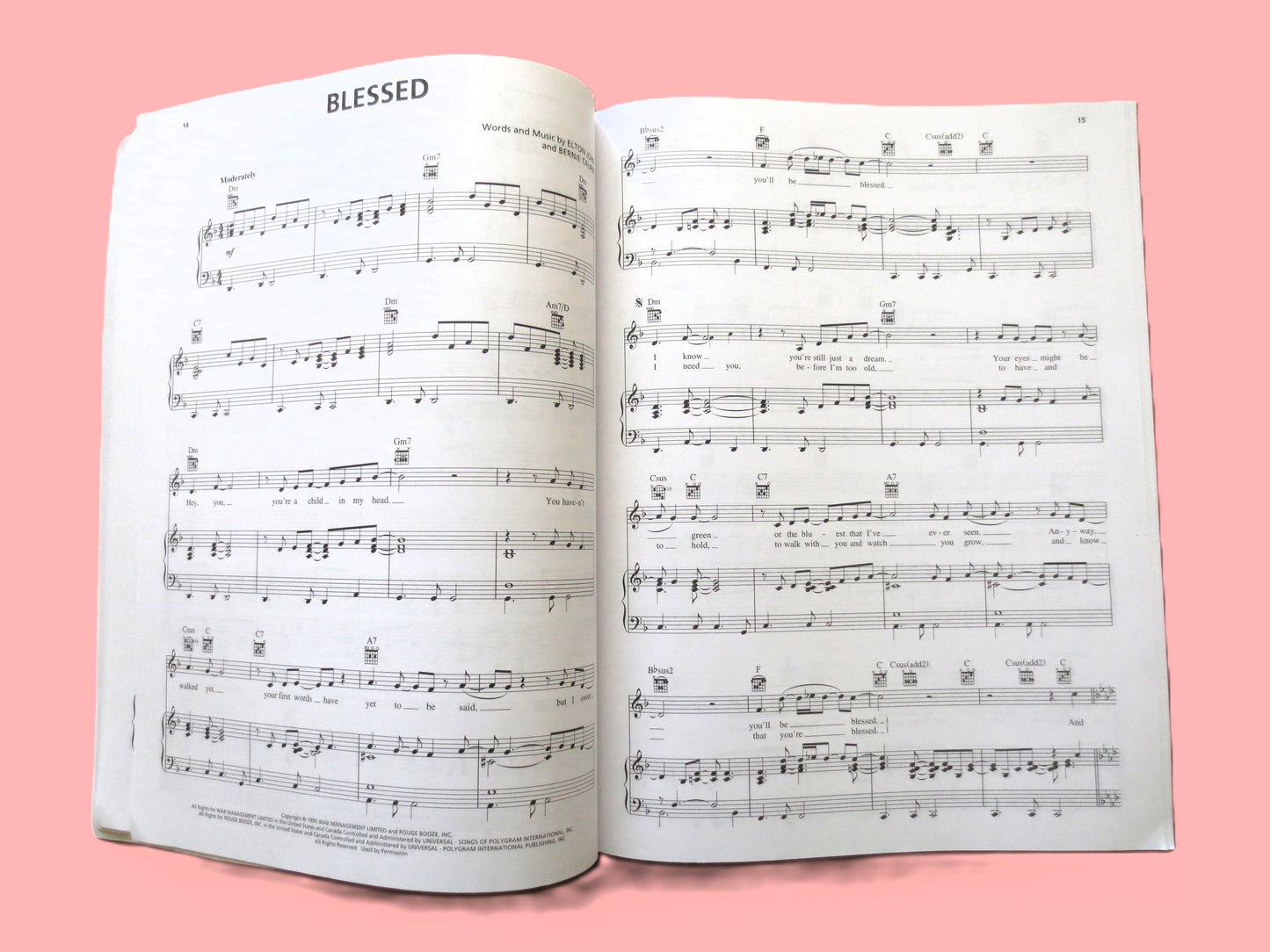 ELTON JOHN, Greatest Hits, 2nd Edition, Sheet Music Book, Songbook