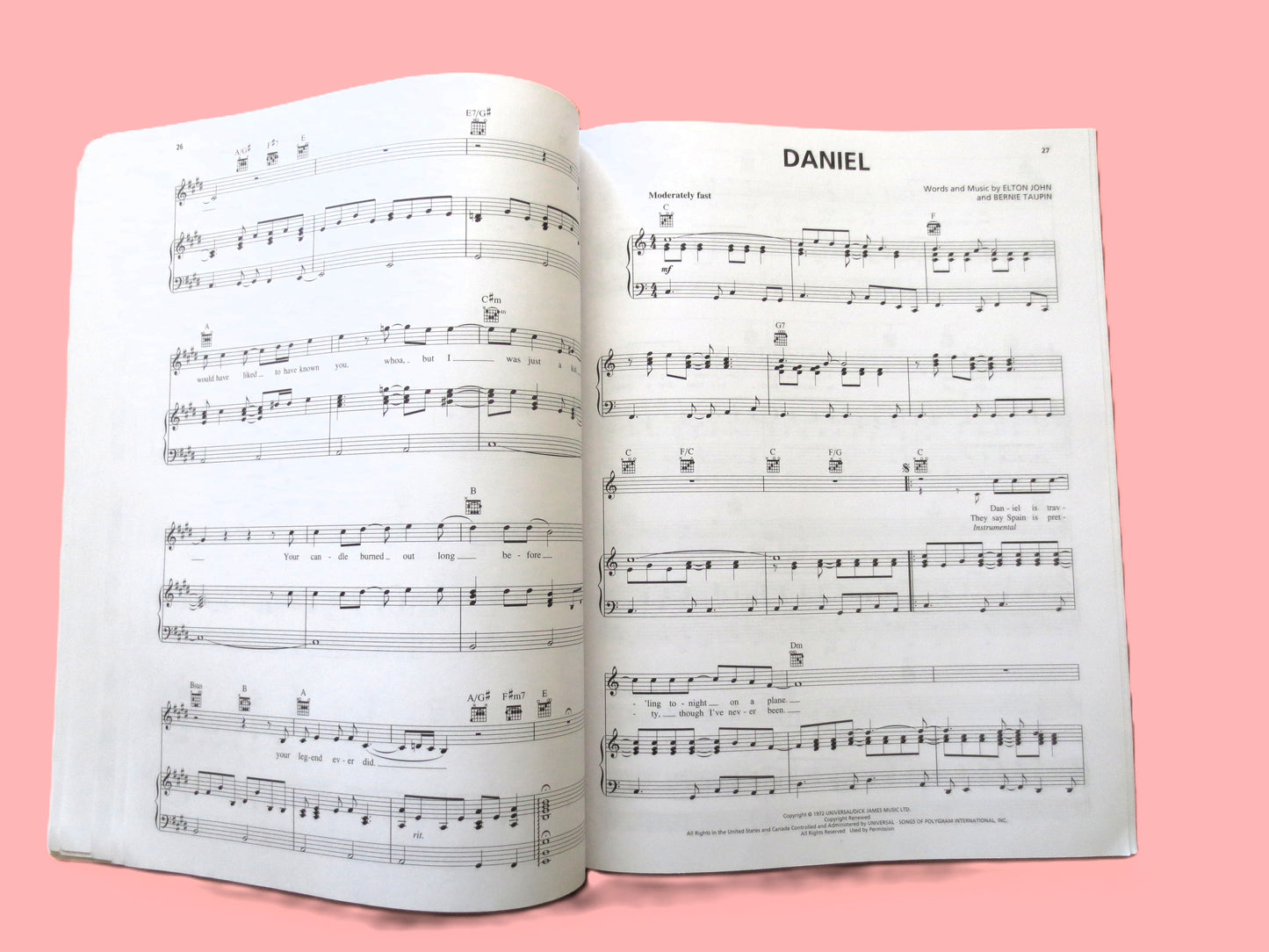 ELTON JOHN, Greatest Hits, 2nd Edition, Sheet Music Book, Songbook