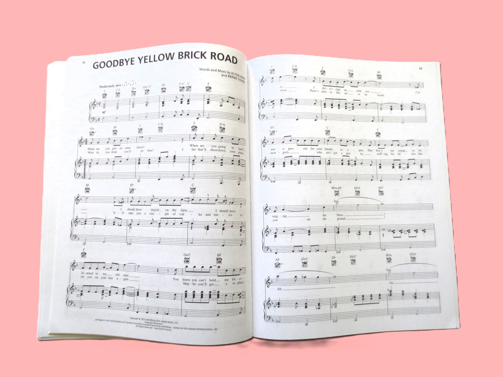 Elton John – Greatest Hits, 2nd Edition Sheet Music Book