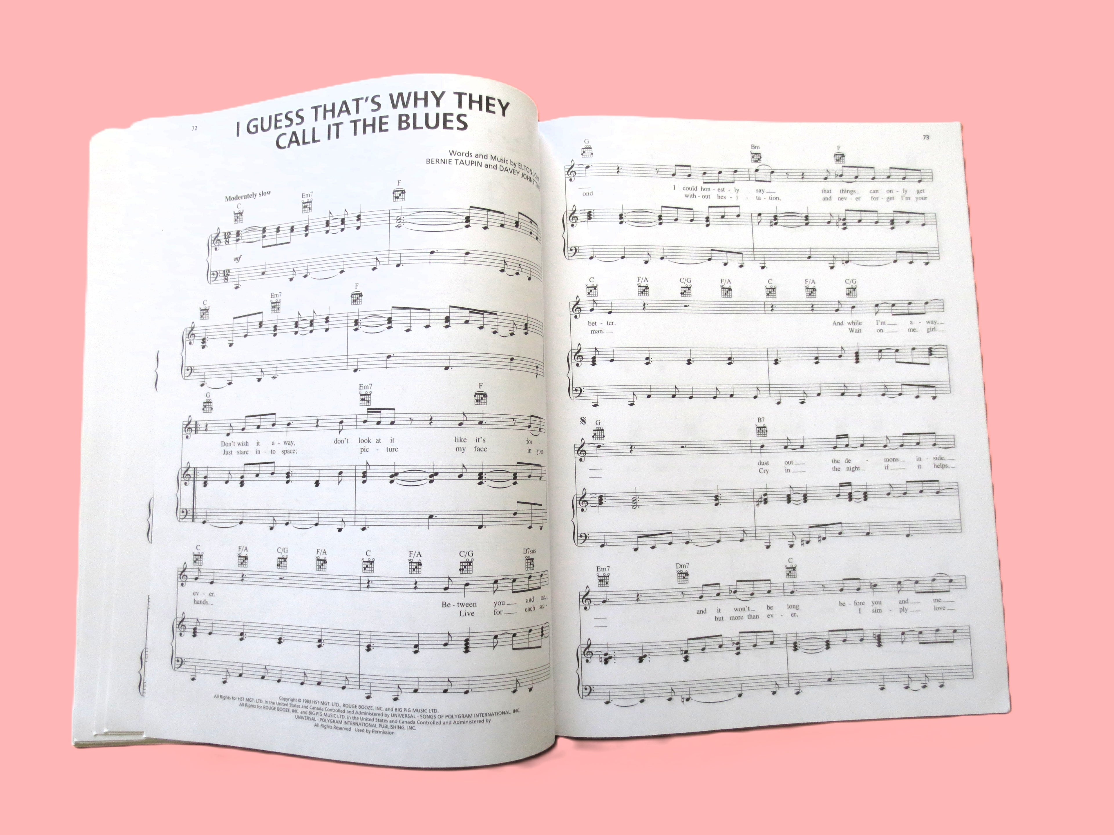 Elton John – Greatest Hits, 2nd Edition Sheet Music Book