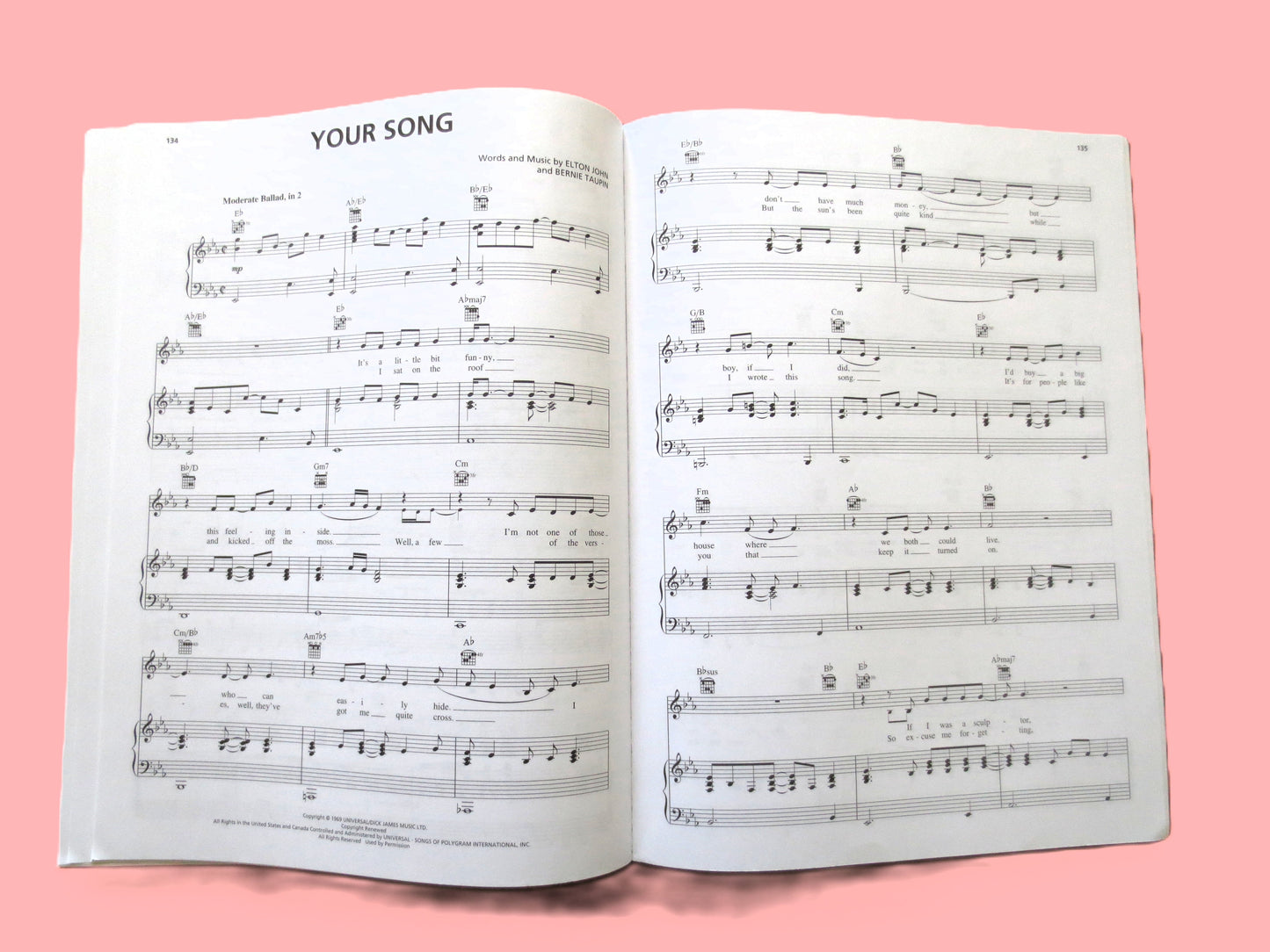 ELTON JOHN, Greatest Hits, 2nd Edition, Sheet Music Book, Songbook
