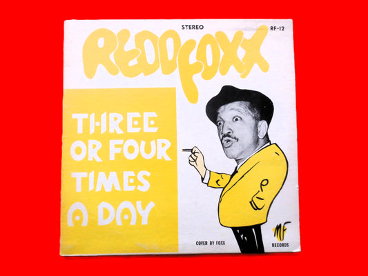 RED FOXX, 3 or 4 Times a Day, Vintage Comedy Album, 1965 Record, Vinyl Lp