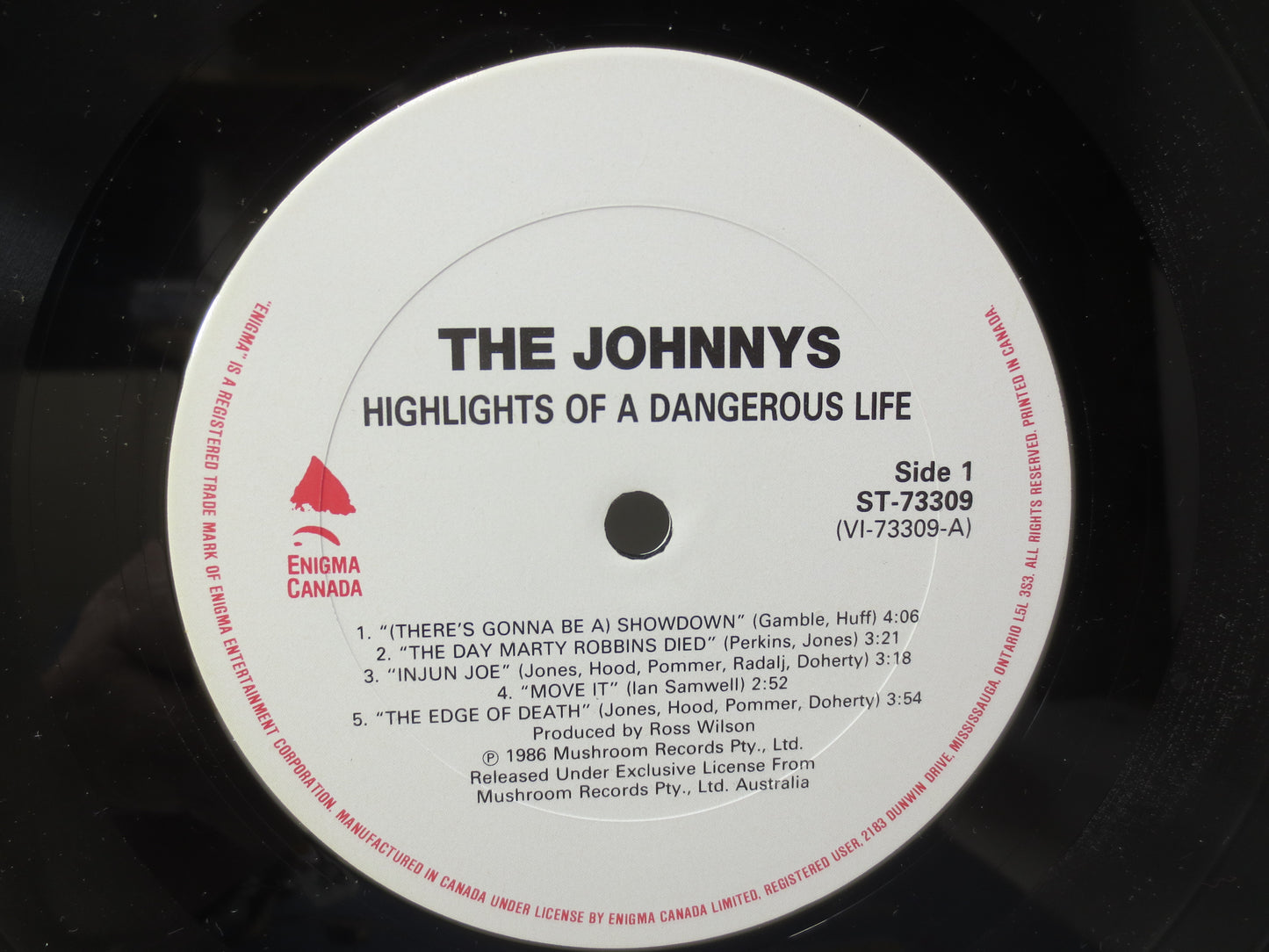 The JOHNNYS, Highlights of a DANGEROUS LIFE, Vintage Vinyl, Record Vinyl, Records, Vinyl Records, Punk Vinyl, 1986 Records