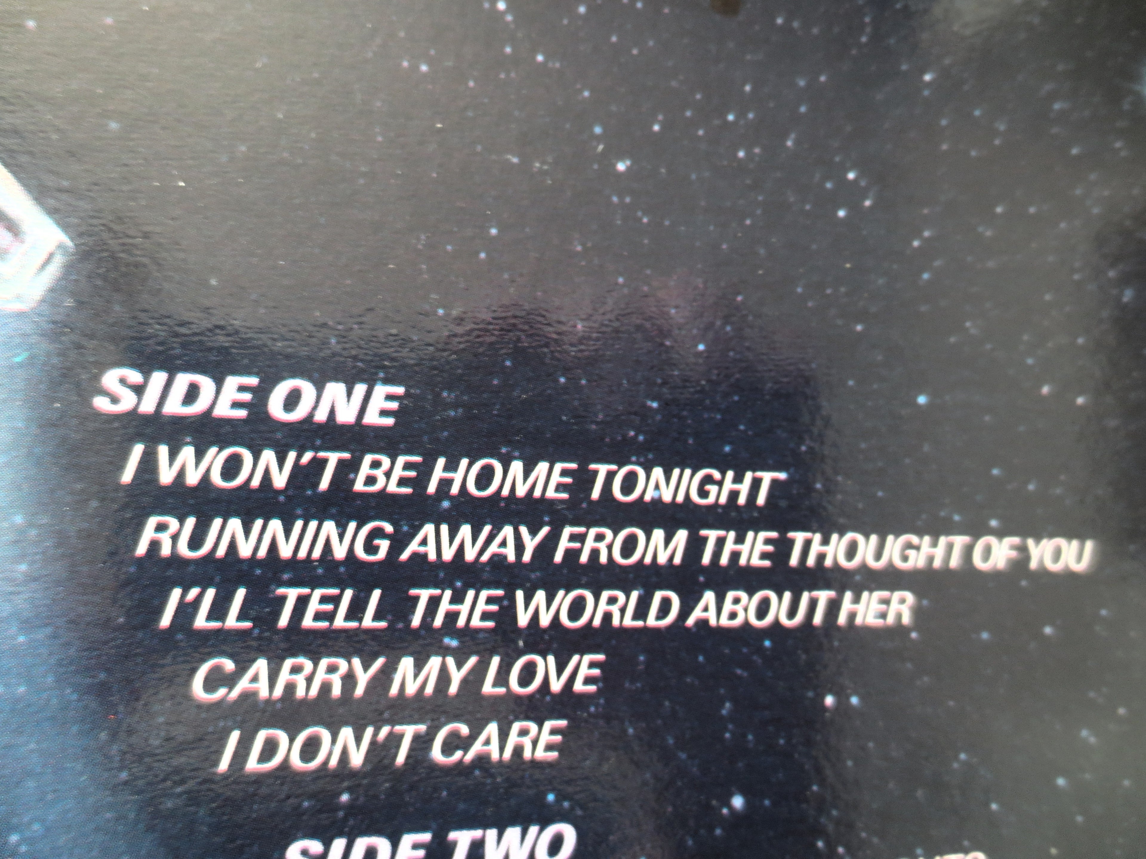 TONY CAREY, I Won't be Home Tonight, Vintage Album, 1982 Record, Vinyl Lp