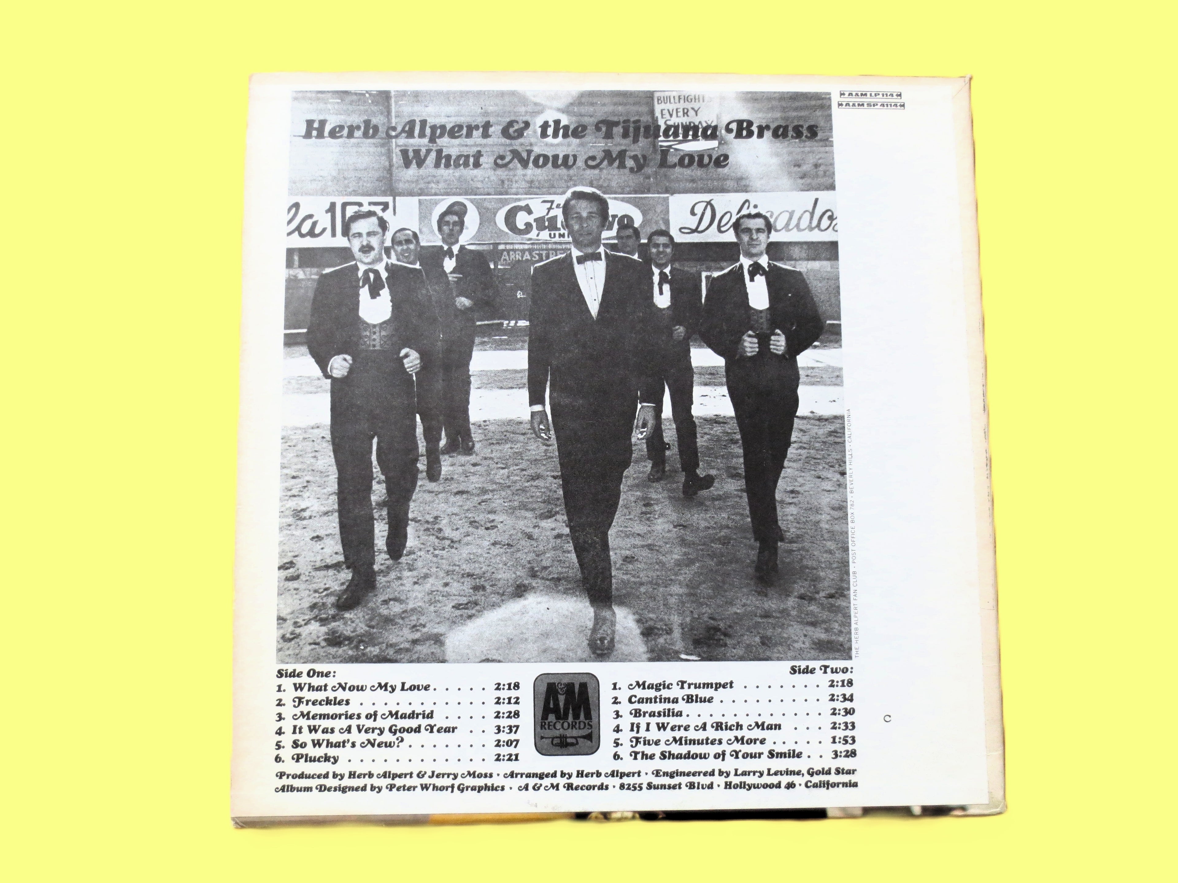 HERB ALPERT & Tijuana Brass, What Now My Love, Vintage Album, 1966 Record, Vinyl Lp